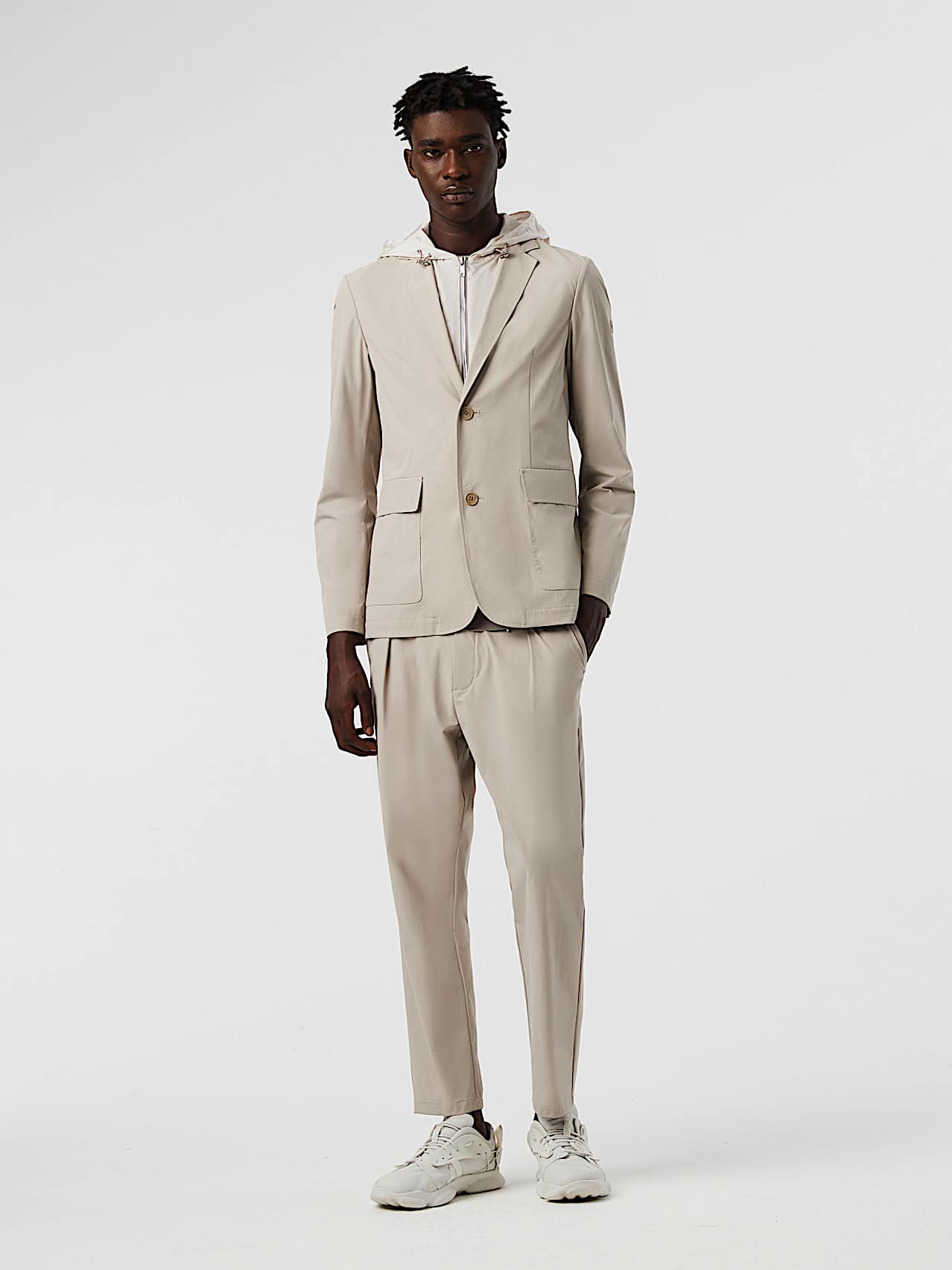 AlphaTauri | OBOSS V5.Y7.01 | Blazer impermeabile ripiegabile in Sabbia for Uomo