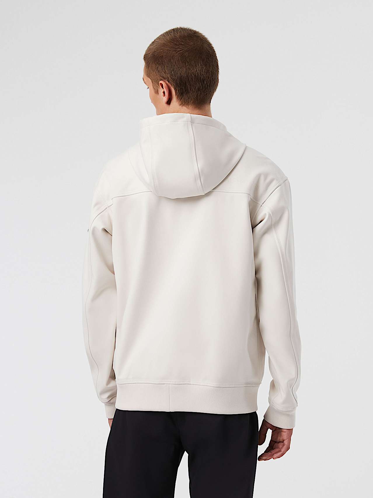 AlphaTauri | SROTE V1.Y7.01 | Chaqueta impermeable Taurobran® con capucha in Color Hueso for Hombre