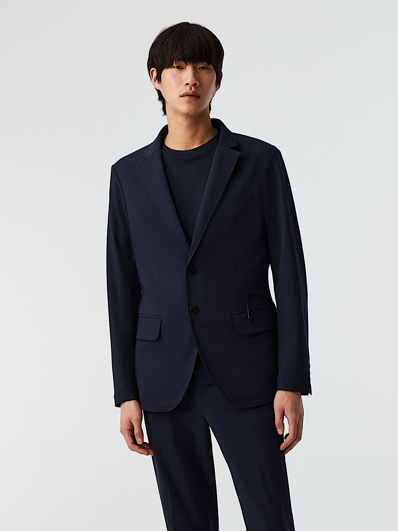 AlphaTauri | OSINA V1.Y8.02 | Blazer elasticizzati a 4 direzioni in Blu Marino for Uomo