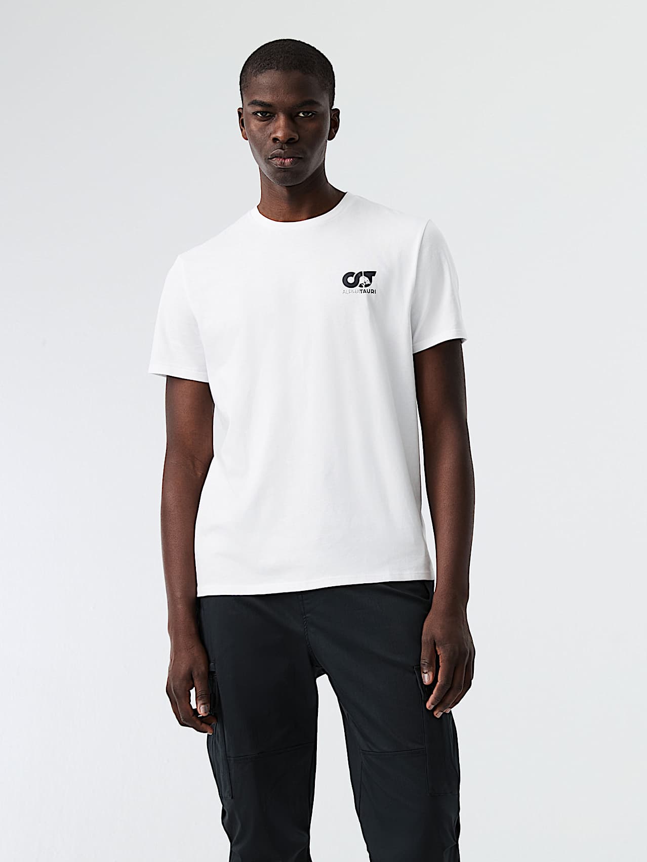 AlphaTauri | JOTTA V1.Y8.02 | T-shirt en coton à logo signature in Blanc for Homme