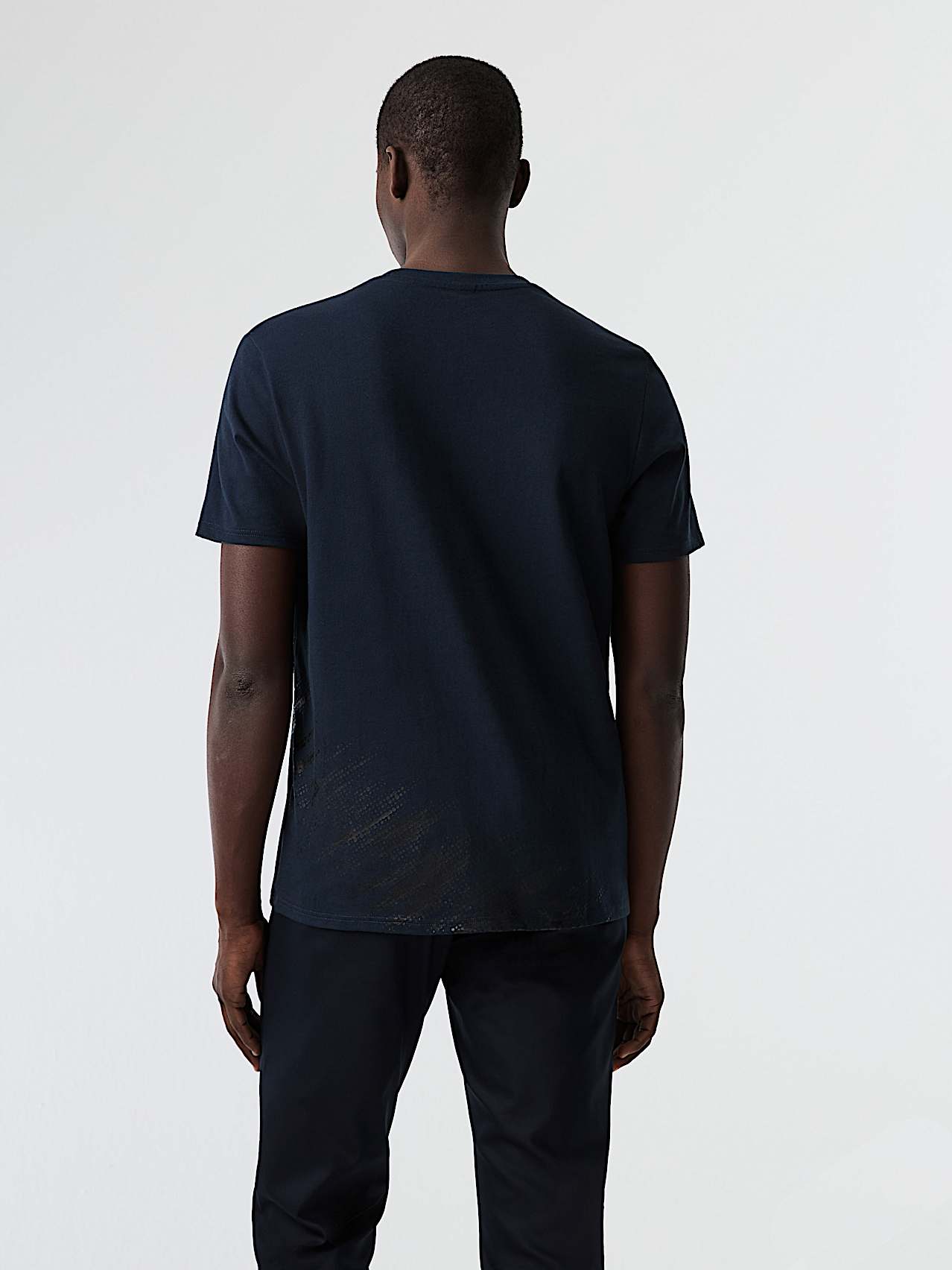 AlphaTauri | JITUR V1.Y8.02 | Camiseta de algodón con estampado in Azul Marino for Hombre