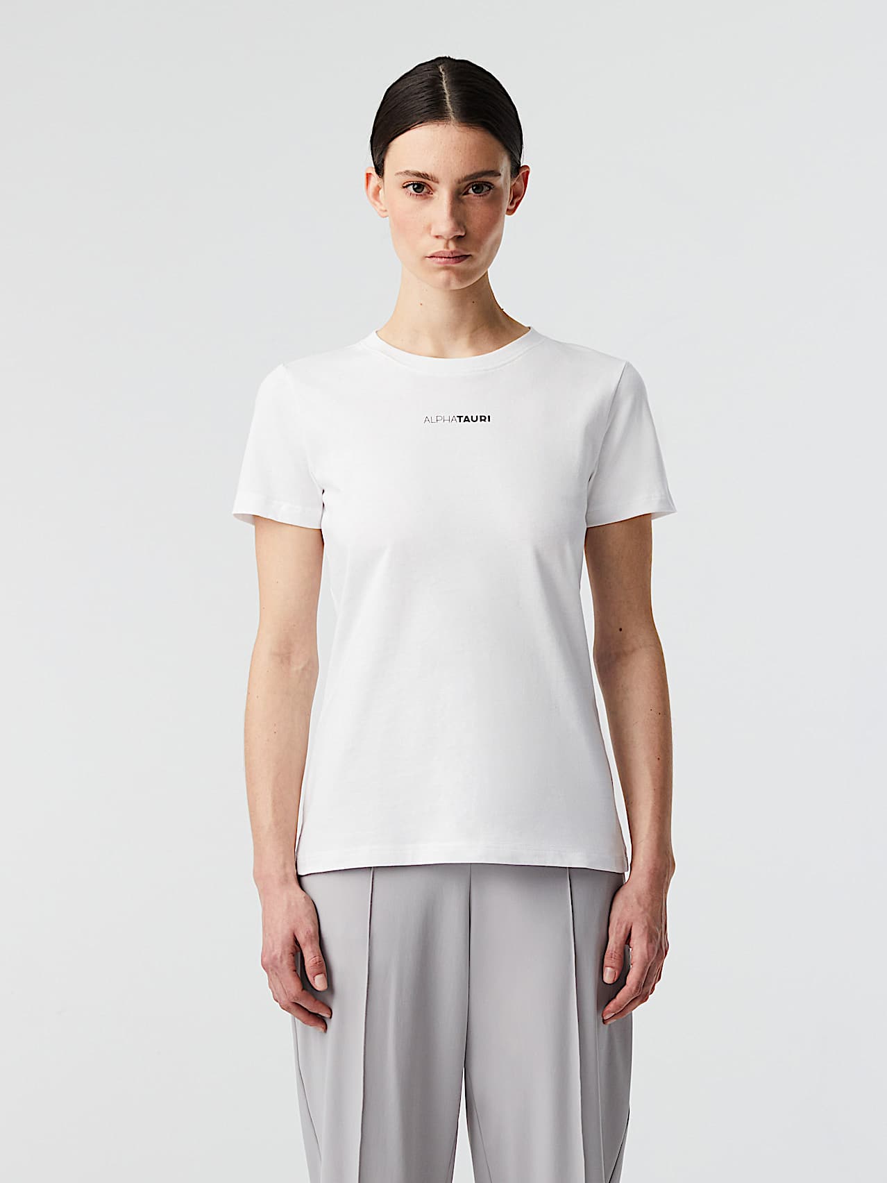 AlphaTauri | JERU V4.Y8.02 | T-shirt en coton à logo signature in Blanc for Femme