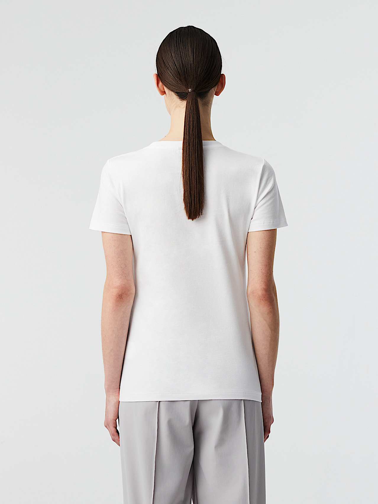 AlphaTauri | JERU V4.Y8.02 | T-shirt en coton à logo signature in Blanc for Femme