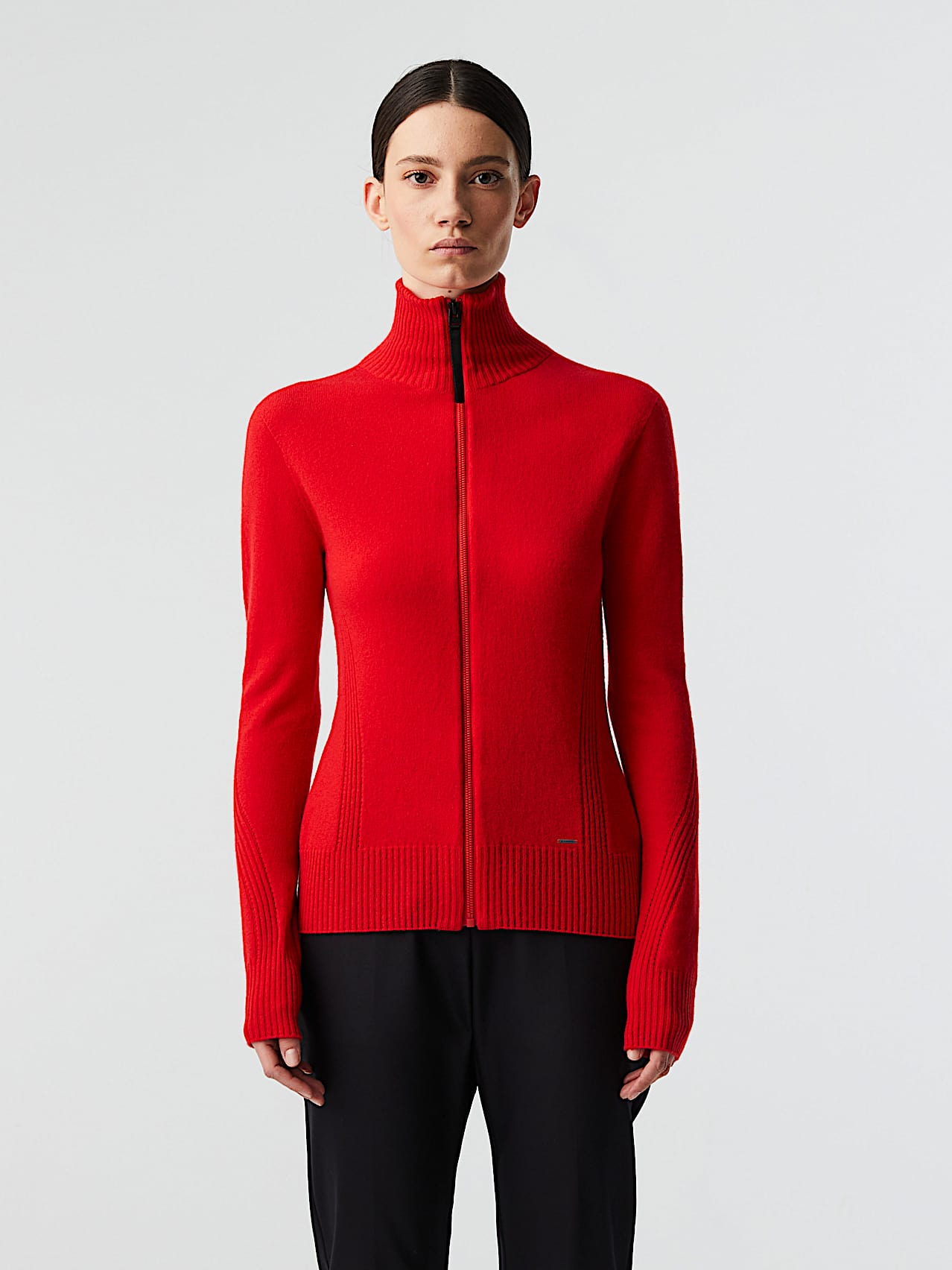 AlphaTauri | FEHCA V1.Y8.02 | Chaqueta de cachemira de punto 3D sin costuras in Rojo for Mujer