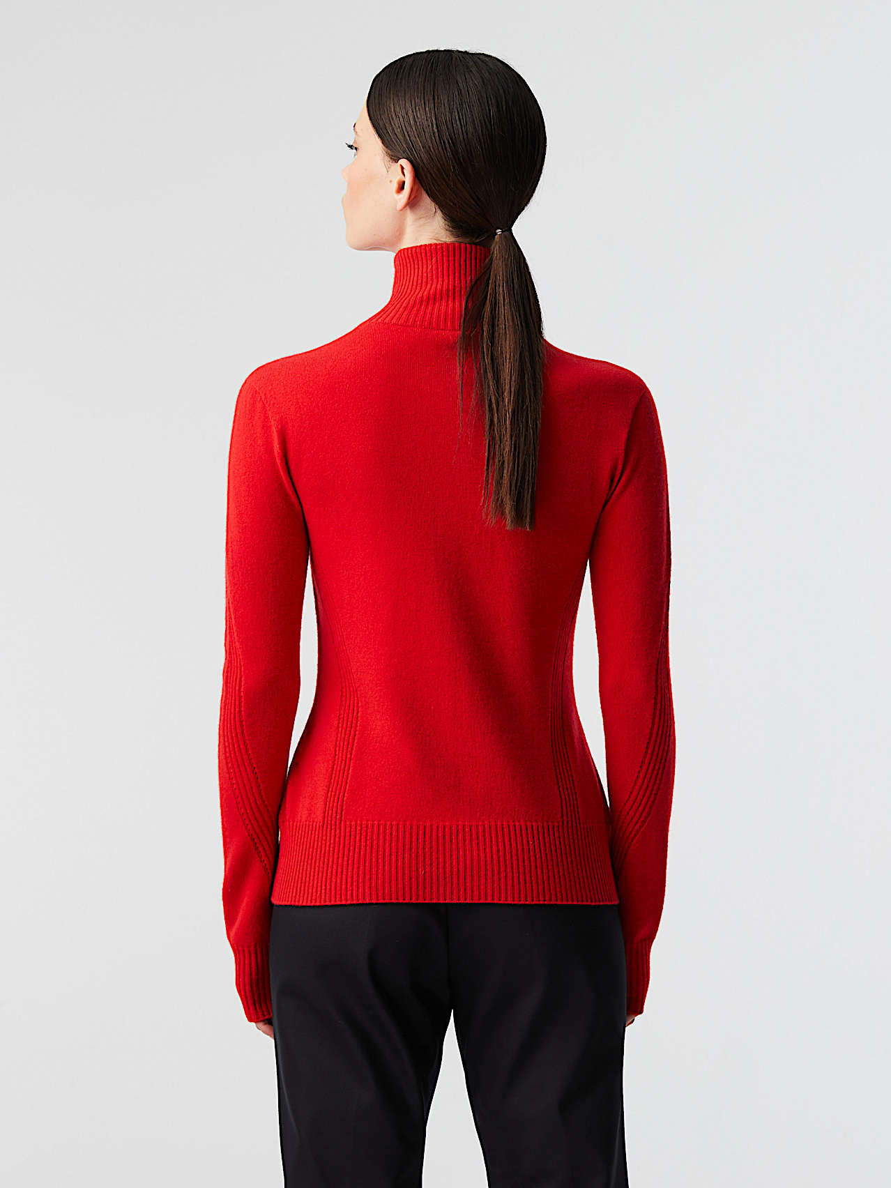 AlphaTauri | FEHCA V1.Y8.02 | Chaqueta de cachemira de punto 3D sin costuras in Rojo for Mujer