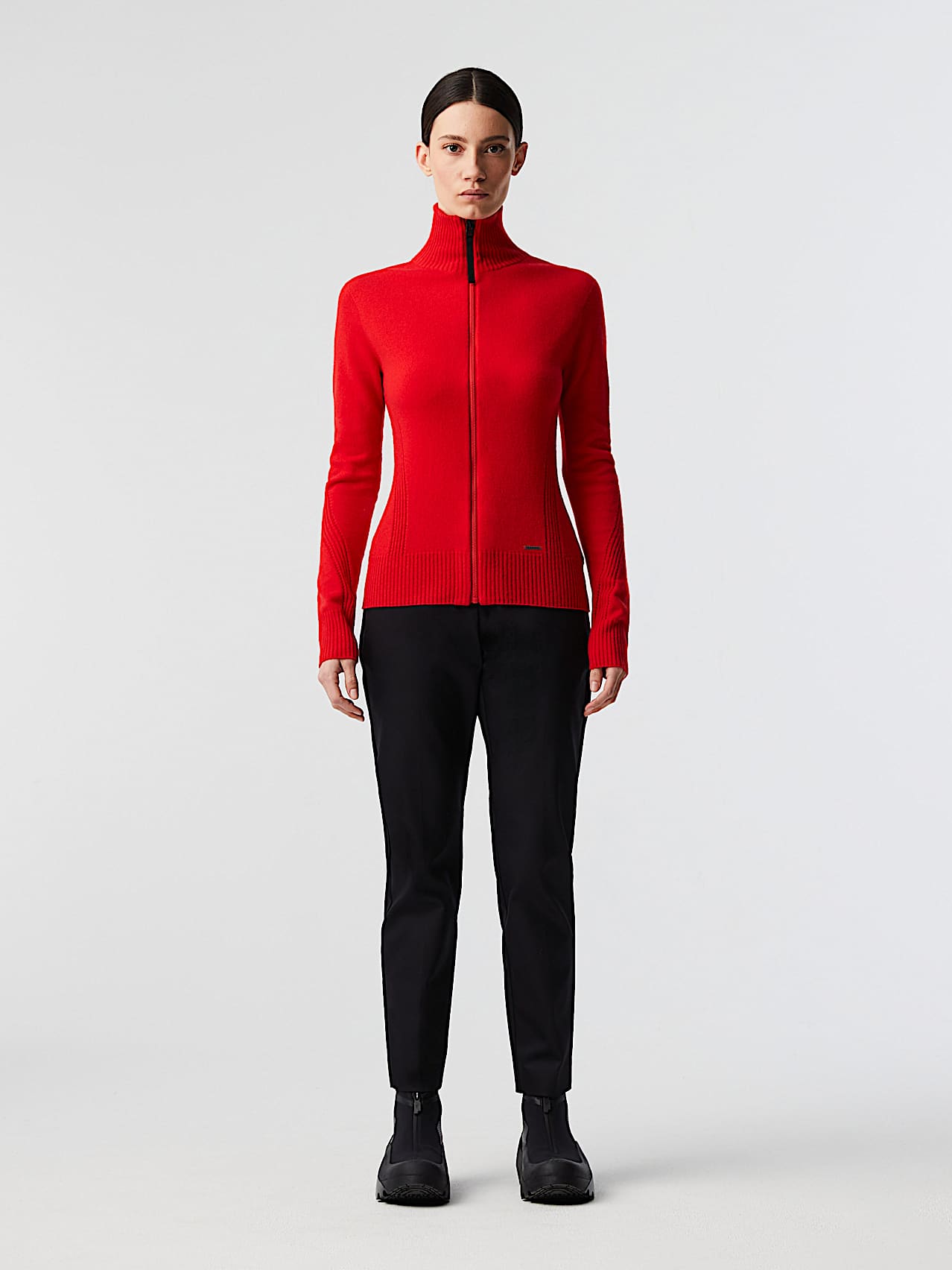 AlphaTauri | FEHCA V1.Y8.02 | Chaqueta de cachemira de punto 3D sin costuras in Rojo for Mujer