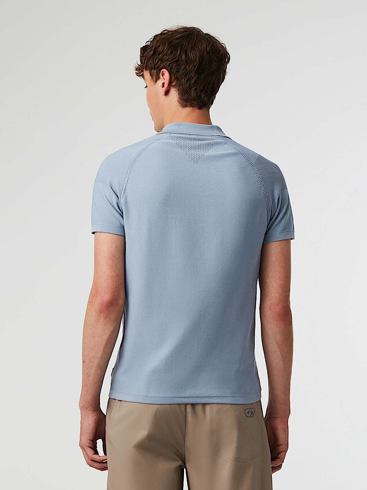 AlphaTauri | FENZI V1.Y5.01 | Poloshirt aus Funktionsstrick in Azurblau für Herren