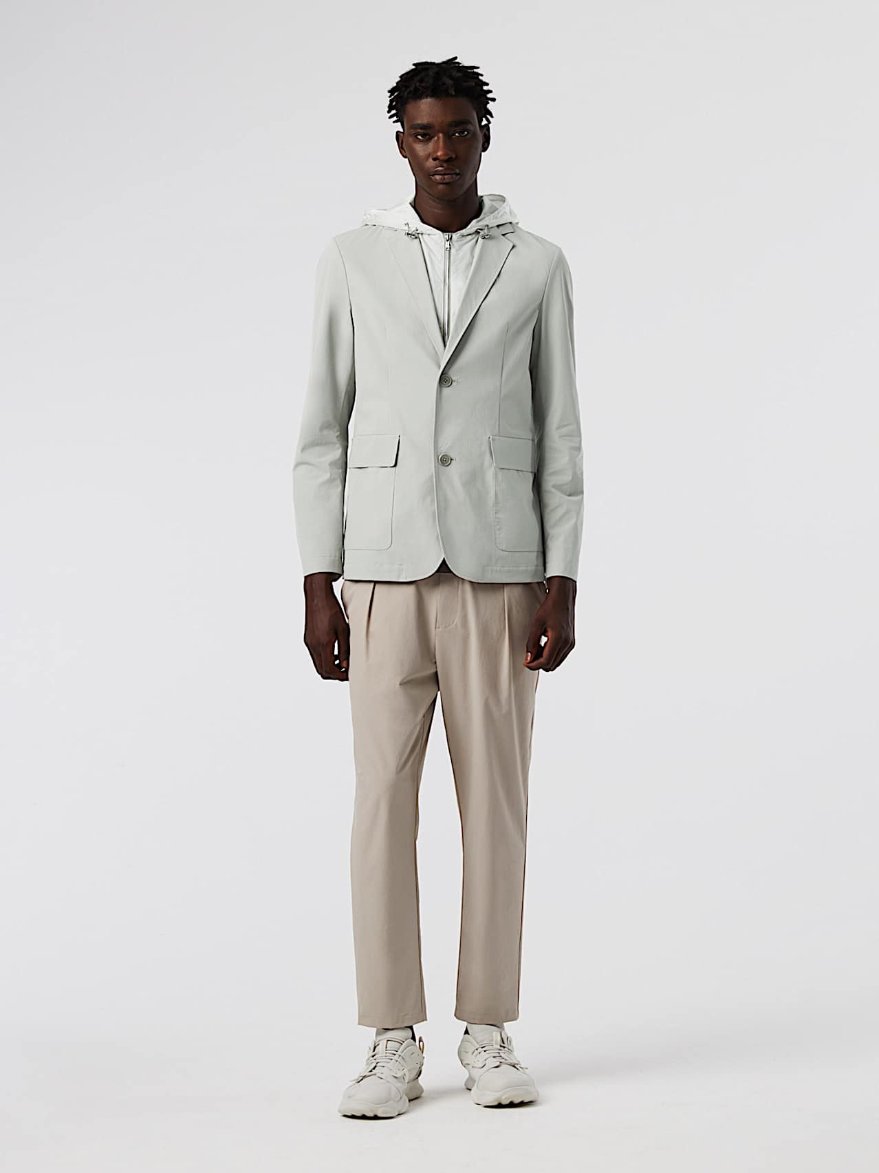 AlphaTauri | OBOSS V5.Y7.01 | Blazer impermeabile ripiegabile in Salvia for Uomo