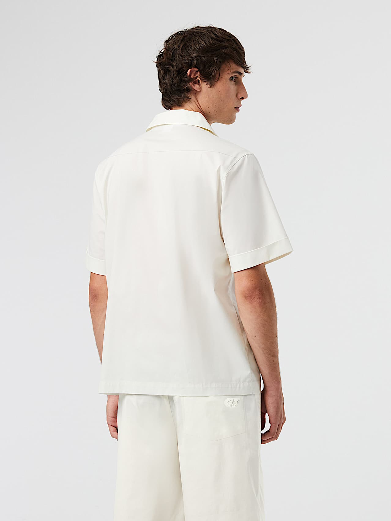 AlphaTauri | WELSH V1.Y8.01 | Camicia a maniche corte idrorepellente in Avorio for Uomo