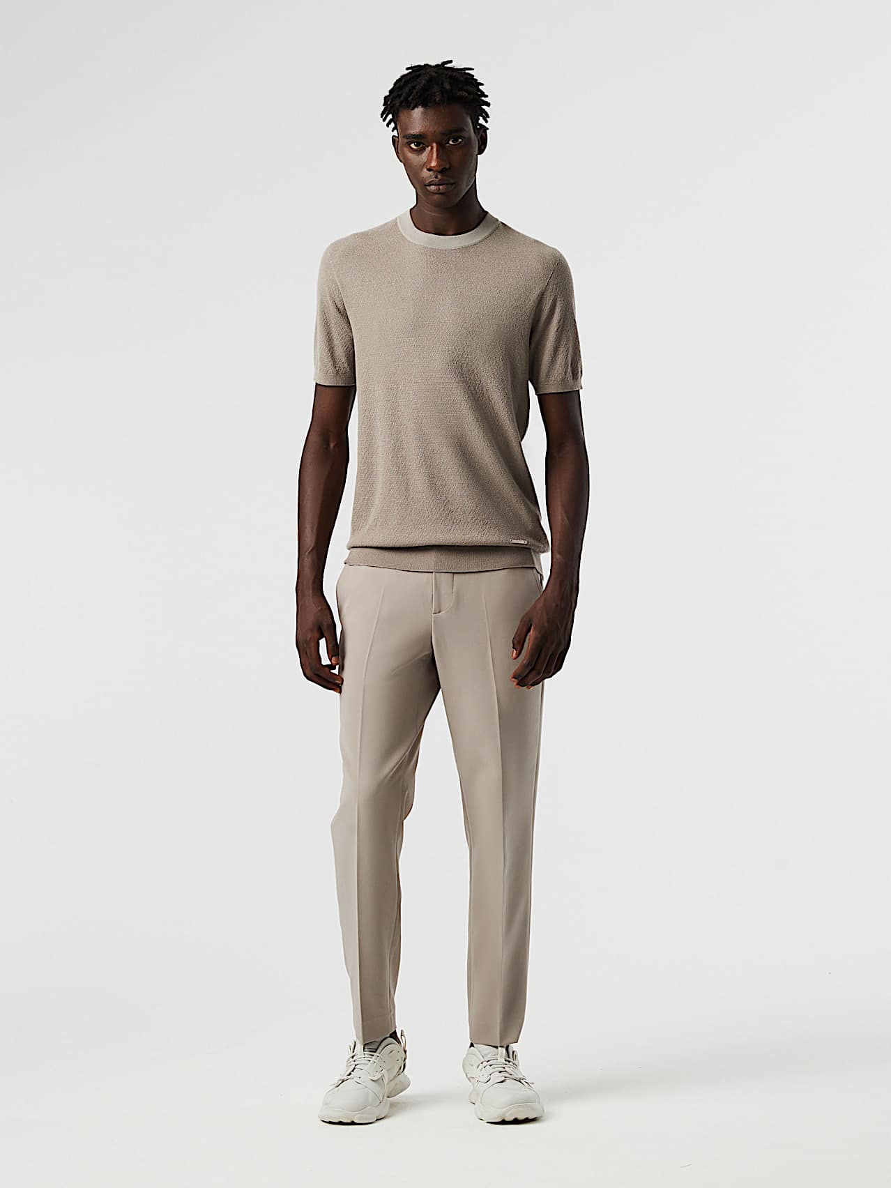 AlphaTauri | FECAS V2.Y8.01 | T-shirt in maglia 3D misto cashmere-Coolmax® senza cuciture in Tortora/Marrone for Uomo