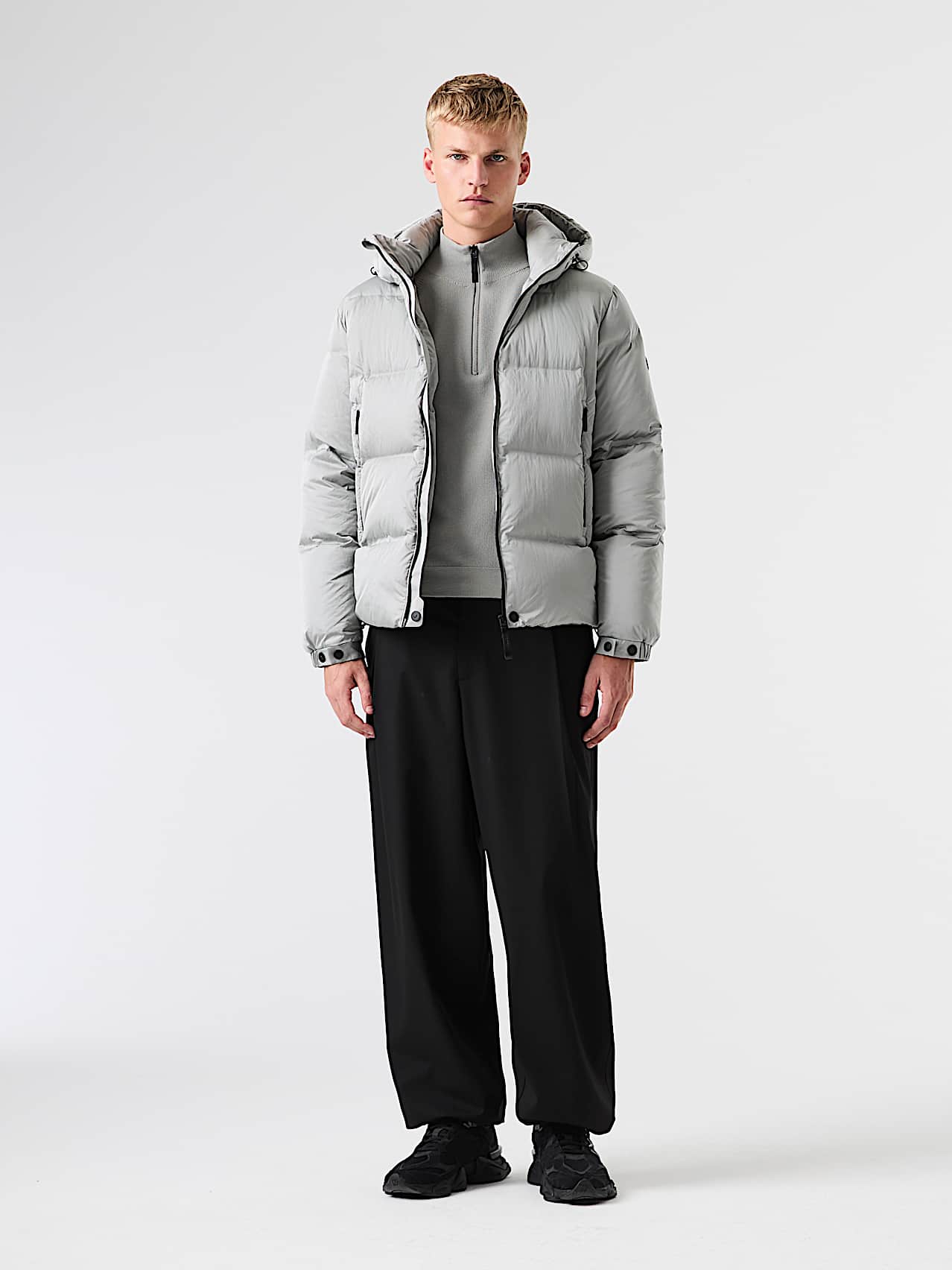 AlphaTauri | OTIS V1.Y9.02 | Chaqueta de plumas acolchada in Silver for Hombre
