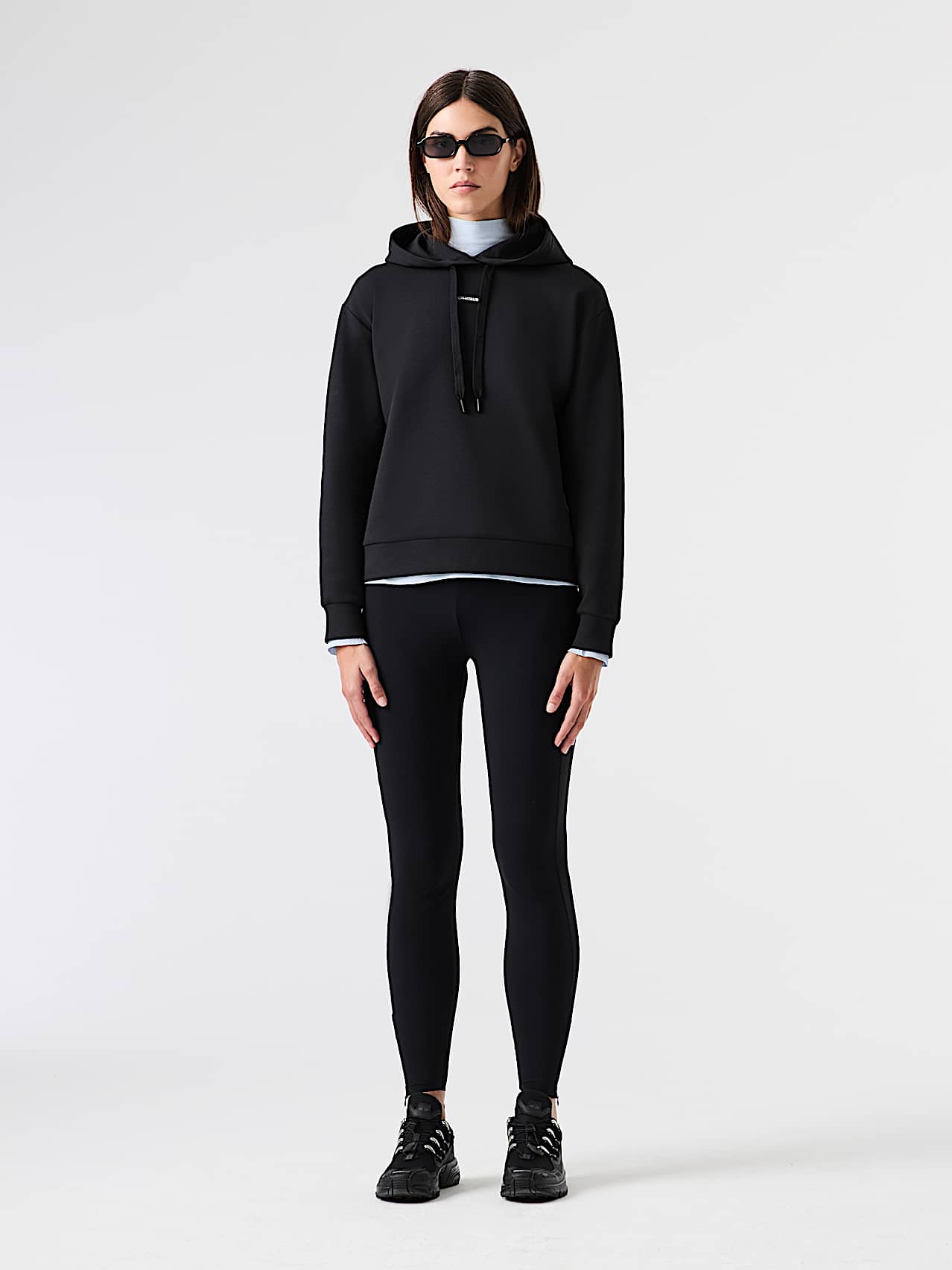 AlphaTauri | SURI V1.Y9.02 | Interlock-Hoodie im Relaxed Fit in Black für Damen