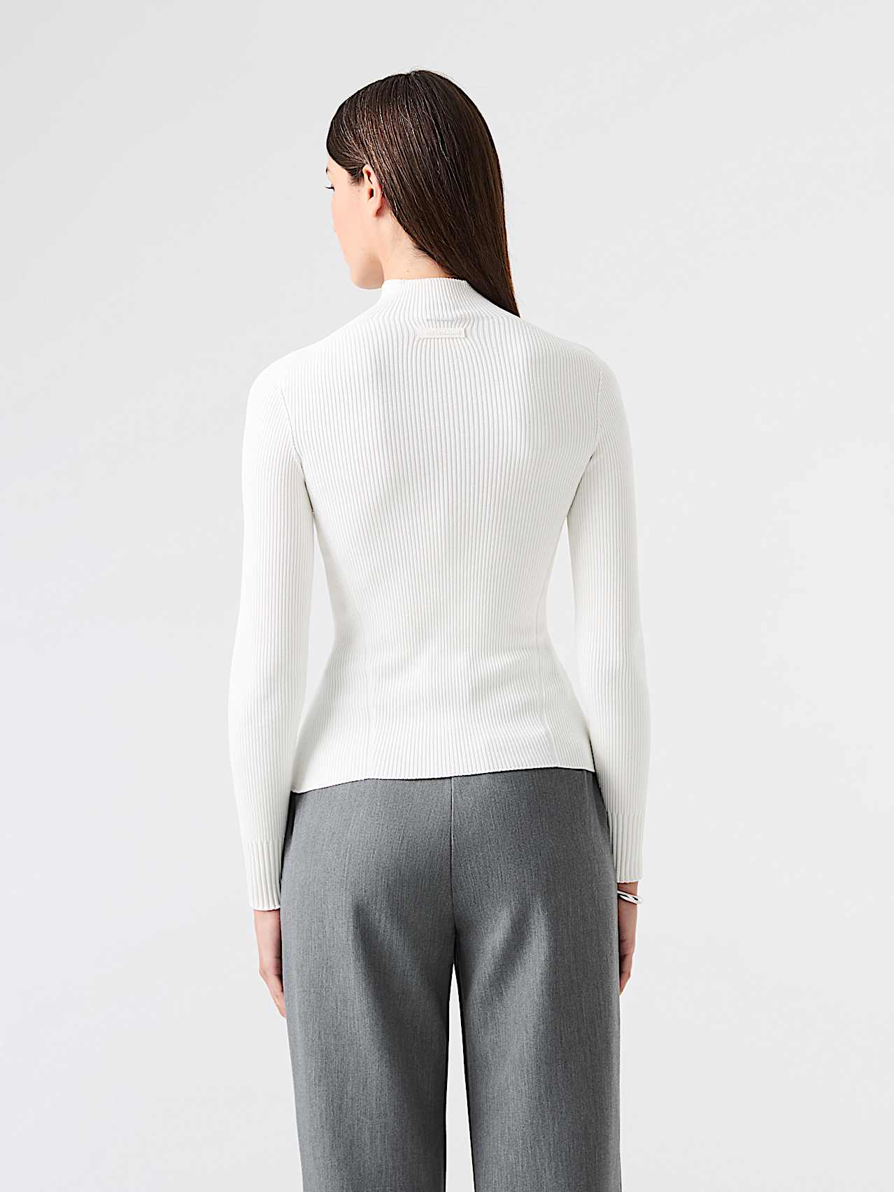 AlphaTauri | FIONA V1.Y9.02 | Maglione a lupetto leggero in maglia 3D in White for Donna