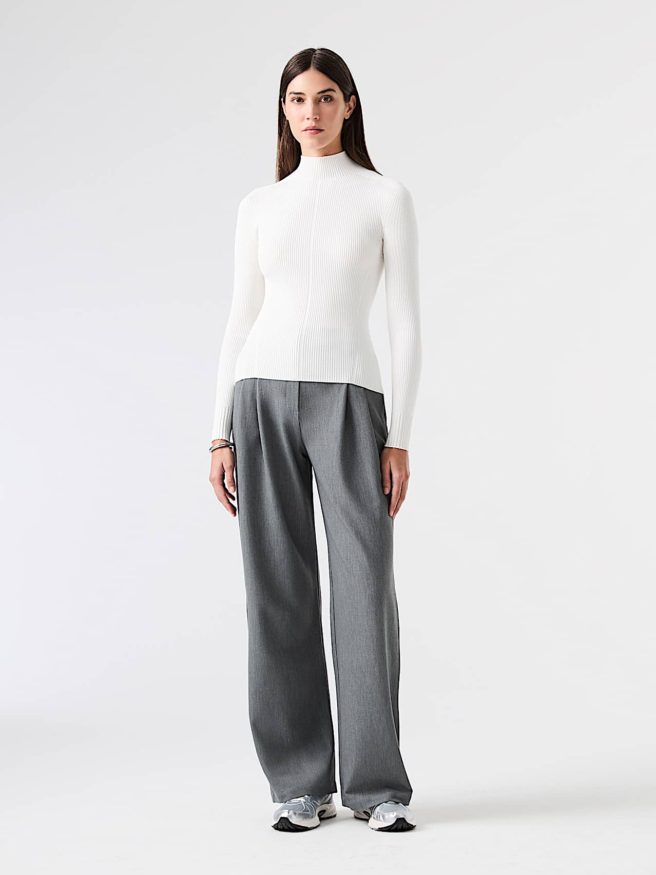 AlphaTauri | FIONA V1.Y9.02 | Maglione a lupetto leggero in maglia 3D in White for Donna