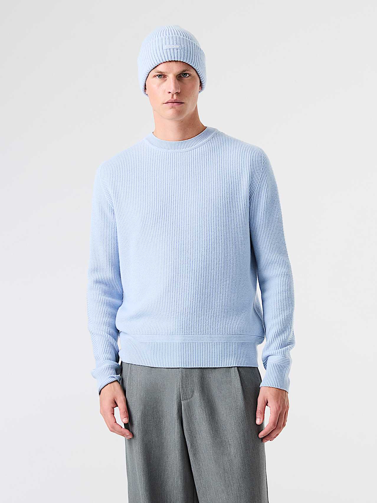 AlphaTauri | ARI V1.Y9.02 | Beanie in Grobstrick in Sky Blue für Unisex