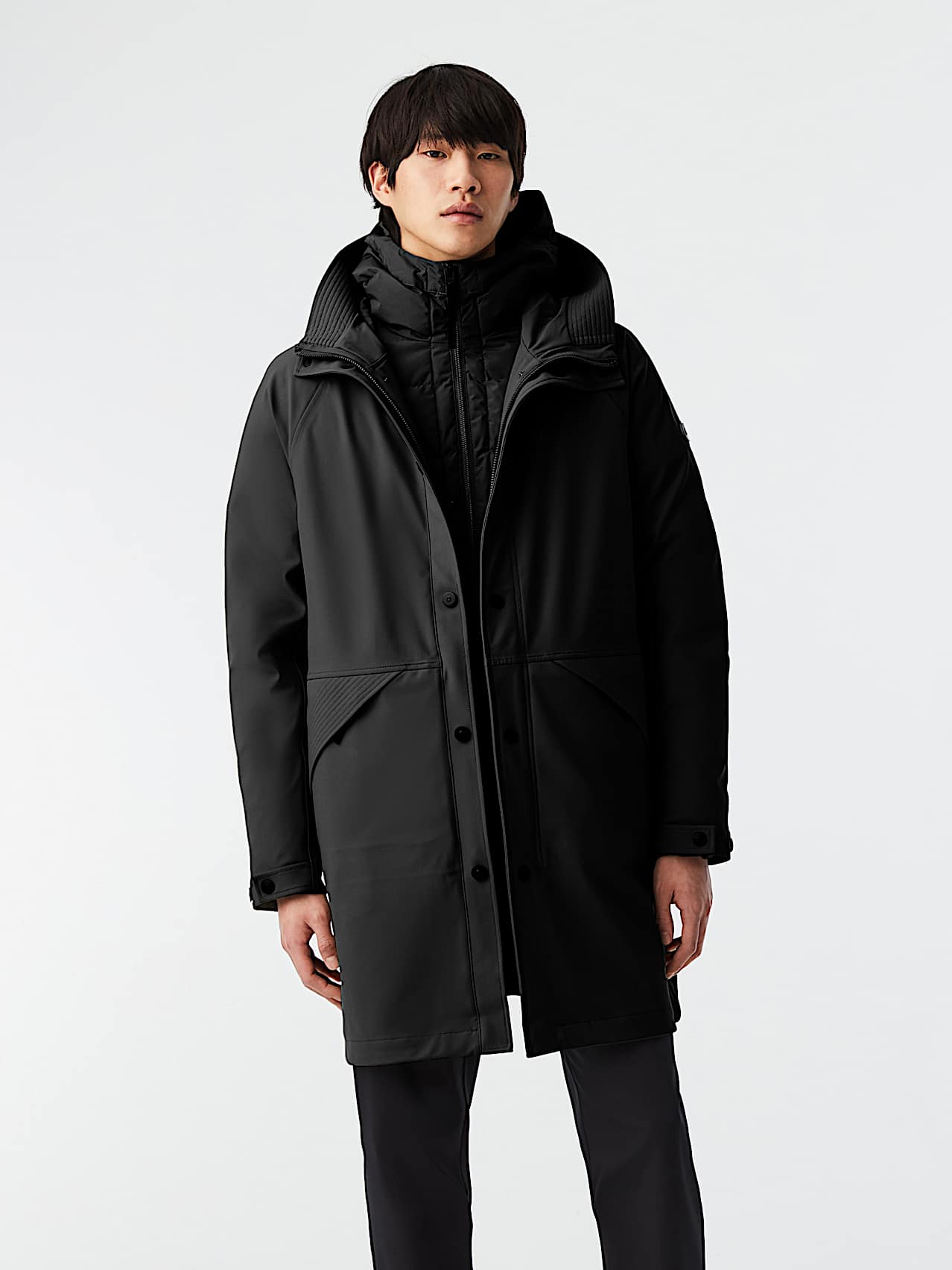 AlphaTauri | OEREN V2.Y8.02 | 3-in-1-Mantel in Black für Herren