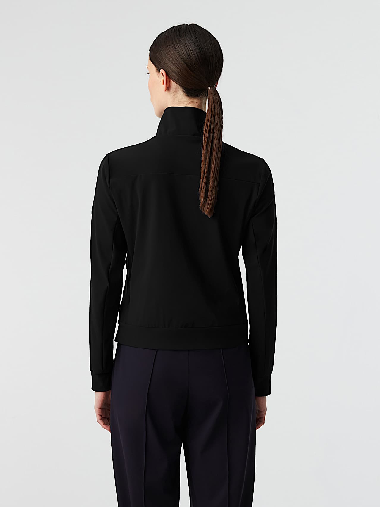 AlphaTauri | JEUTA V1.Y8.02 | Chaqueta de punto elástico con acolchado frontal in Black for Mujer