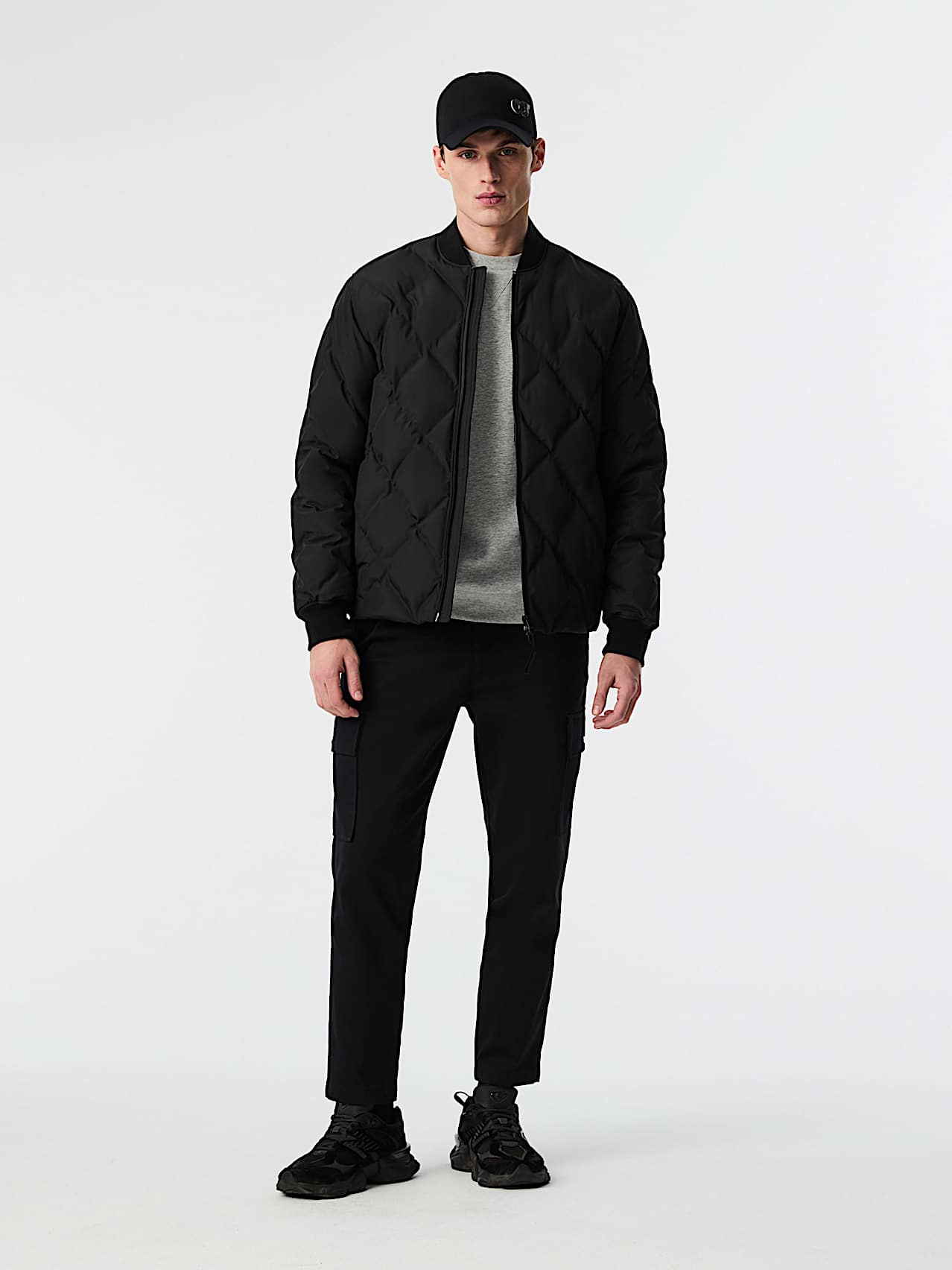 AlphaTauri | OCTAL V1.Y9.02 | Veste bomber matelassée Primaloft® in Black for Homme