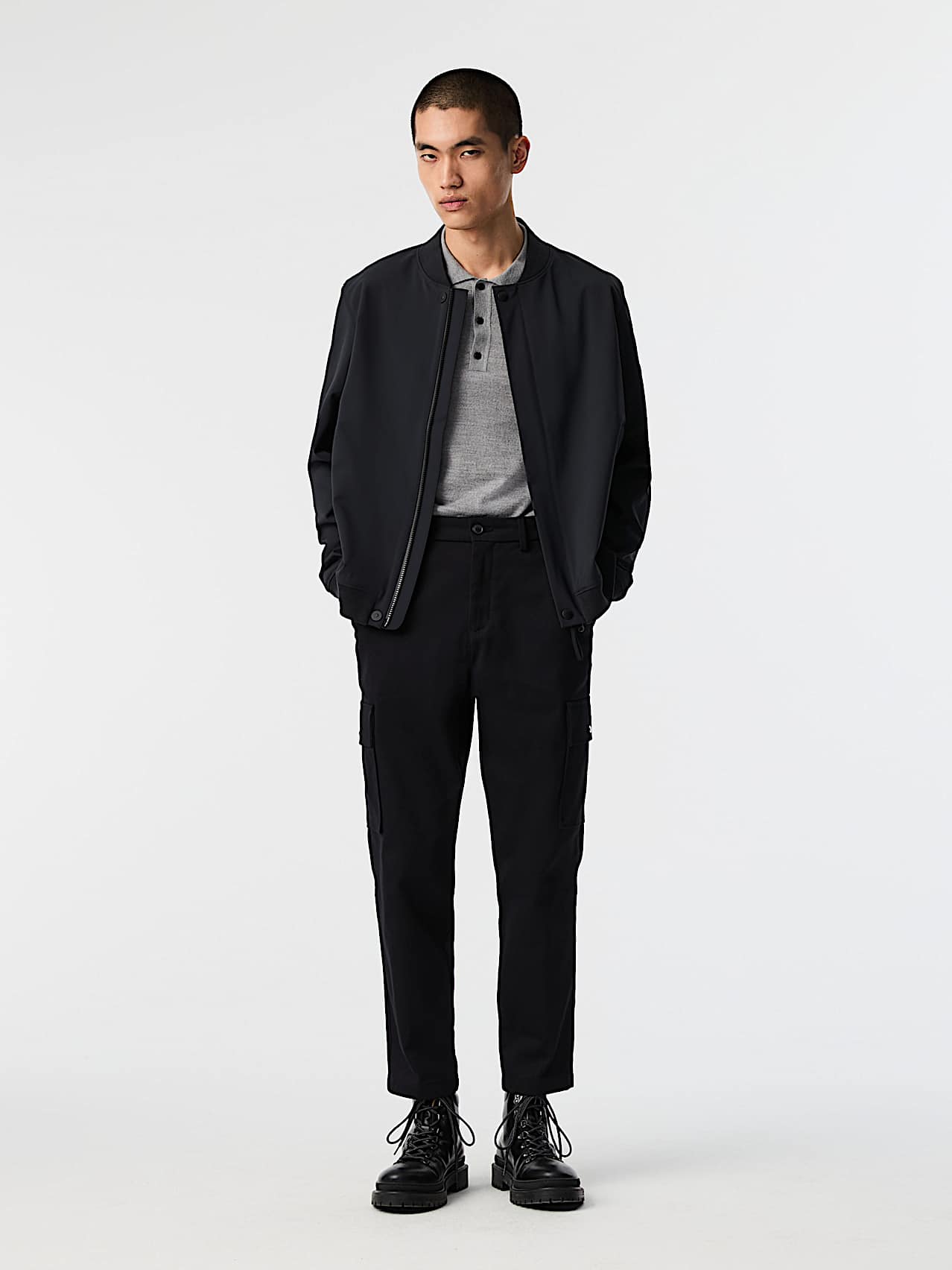 AlphaTauri | OPAL V1.Y9.02 | Bomber in softshell idrorepellente in Black for Uomo