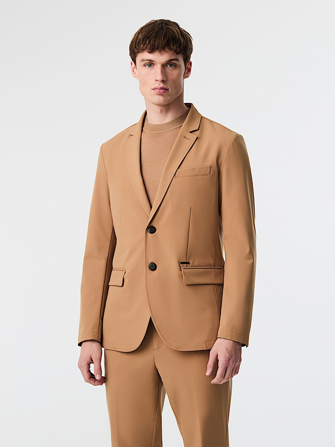 AlphaTauri | OSINA V2.Y9.02 | Blazer elasticizzato ad alte prestazioni in Camel for Uomo