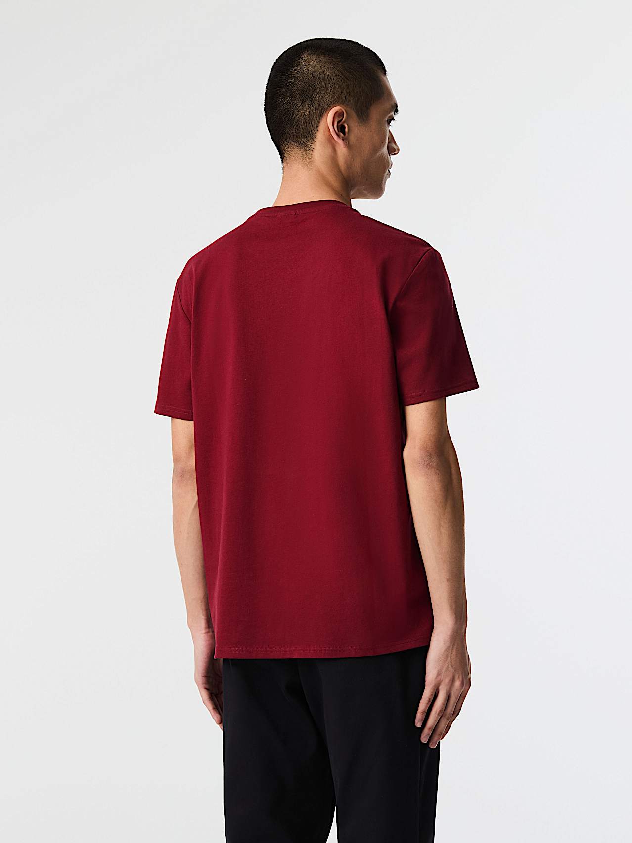 AlphaTauri | JOTTA V2.Y9.02 | T-shirt con logo in cotone biologico in Dark Berry for Uomo