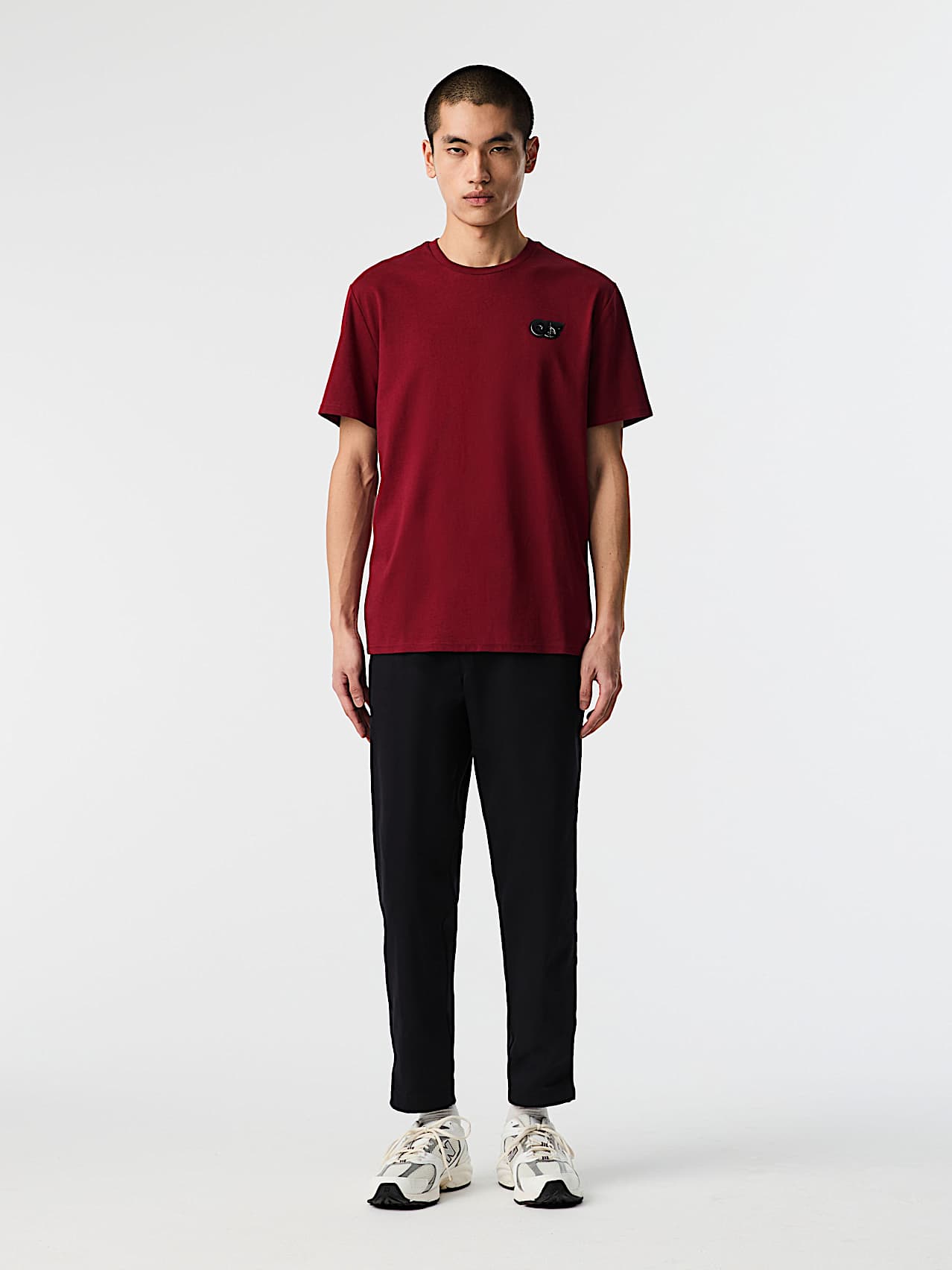 AlphaTauri | JOTTA V2.Y9.02 | T-shirt con logo in cotone biologico in Dark Berry for Uomo