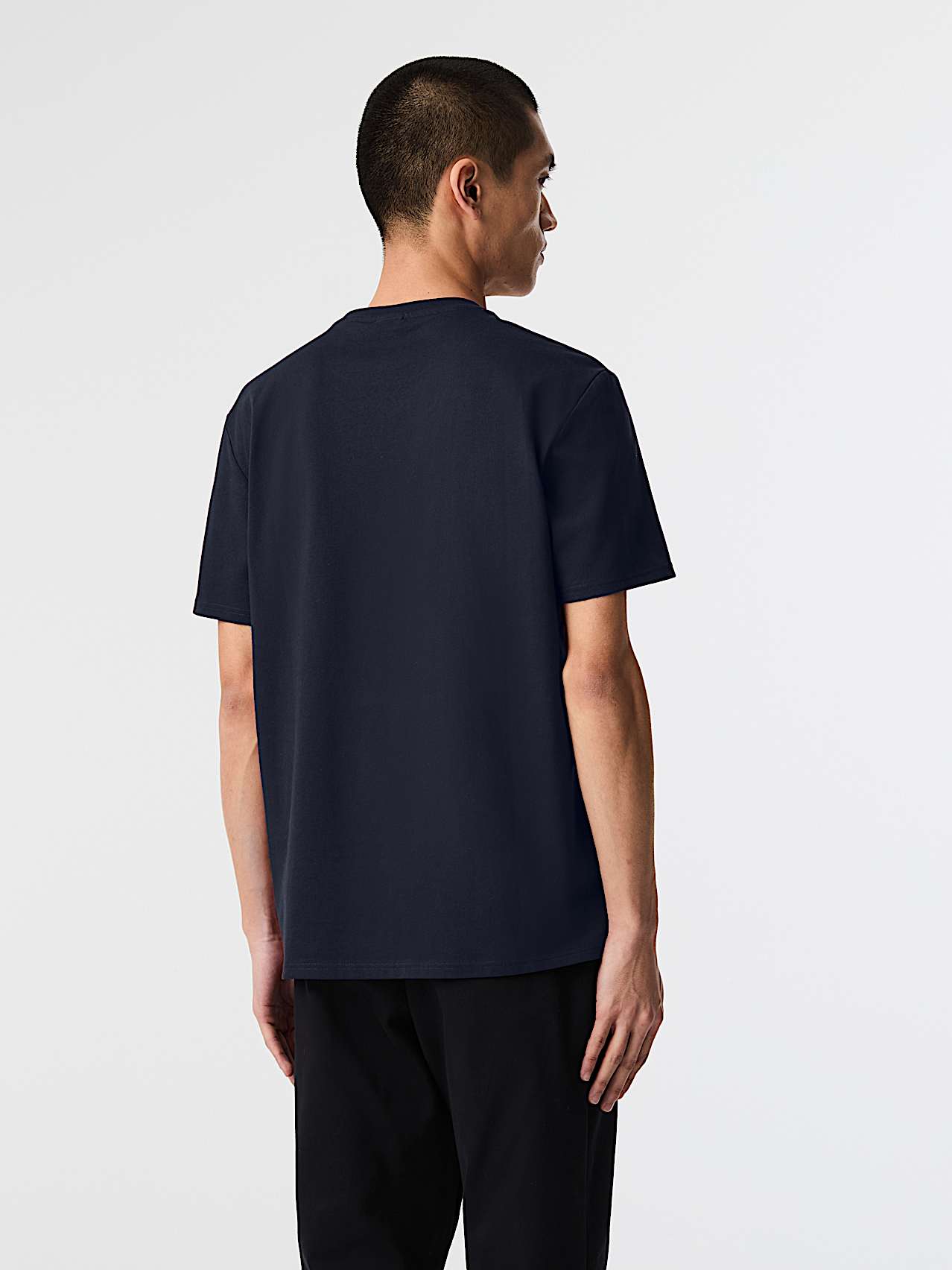 AlphaTauri | JOTTA V2.Y9.02 | T-shirt en coton biologique à logo in Dark Navy for Homme