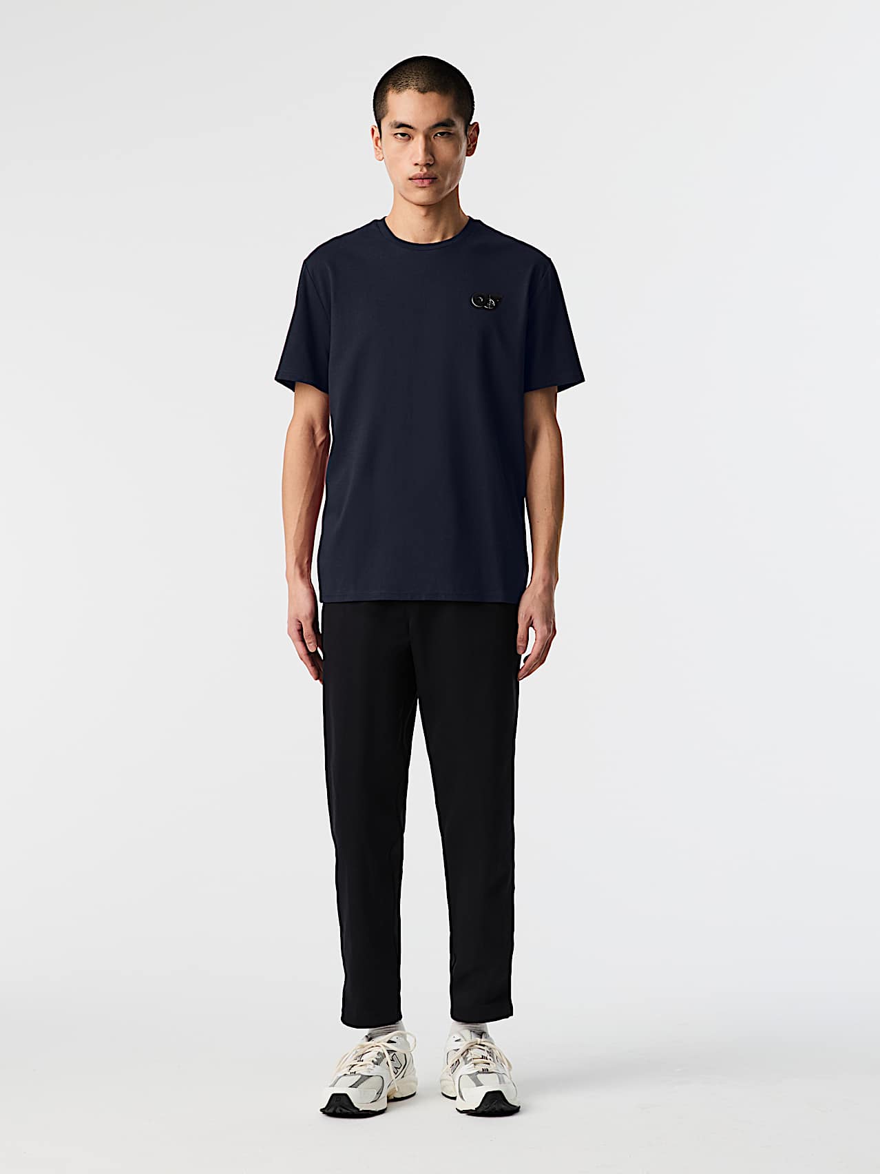 AlphaTauri | JOTTA V2.Y9.02 | T-shirt en coton biologique à logo in Dark Navy for Homme