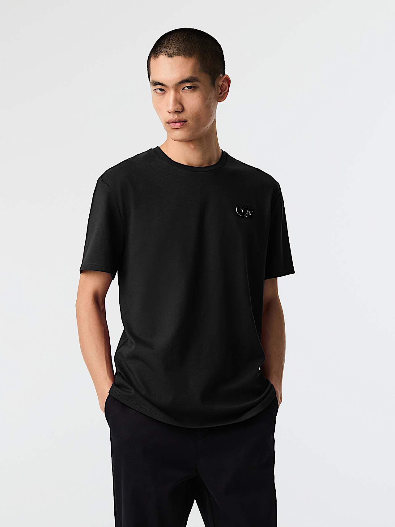 AlphaTauri | JOTTA V2.Y9.02 | Camiseta de algodón orgánico con logotipo in Black for Hombre