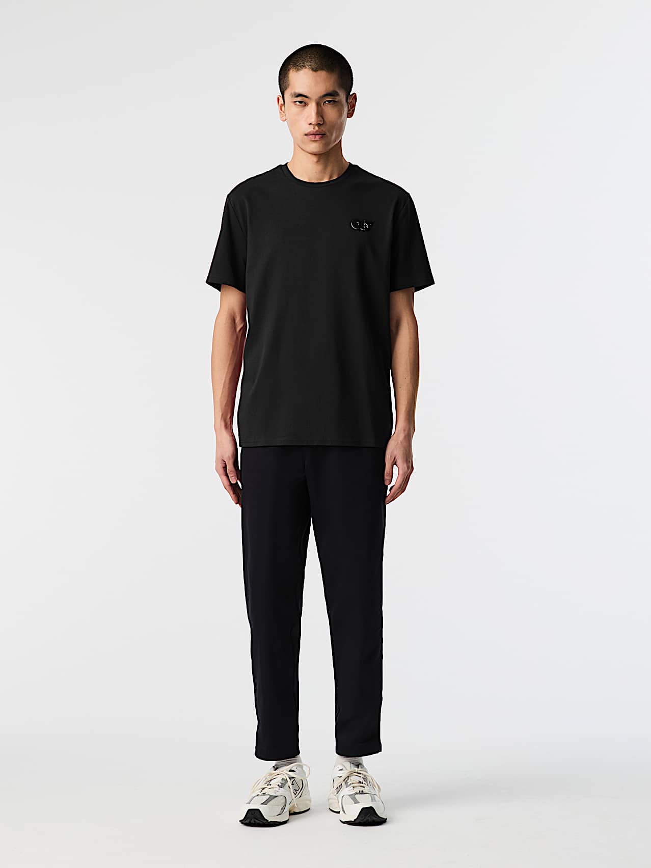 AlphaTauri | JOTTA V2.Y9.02 | T-shirt en coton biologique à logo in Black for Homme