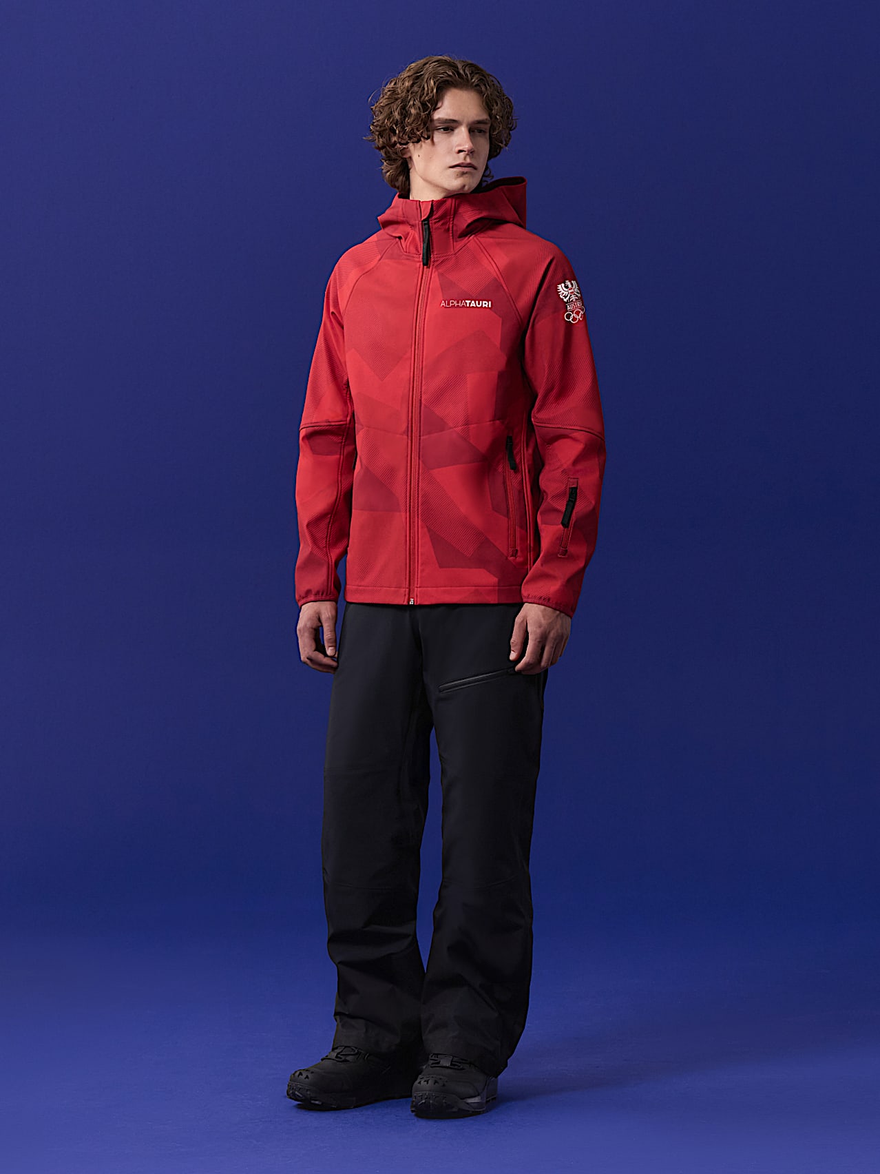 AlphaTauri | Giacca in softshell squadra olimpica austriaca in Red for Uomo