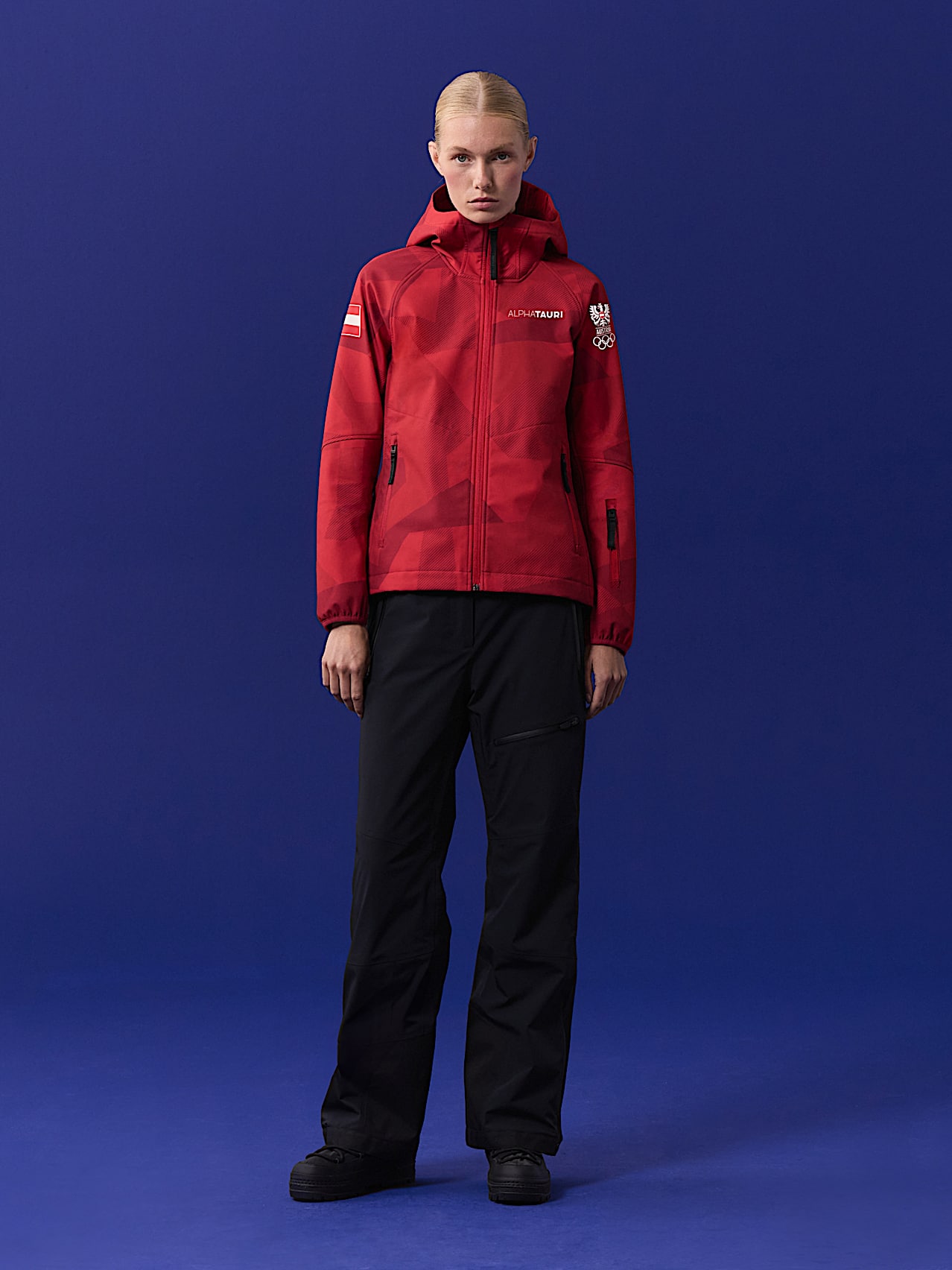 AlphaTauri | Chaqueta softshell | Colección Olympic Team Austria in Red for Mujer
