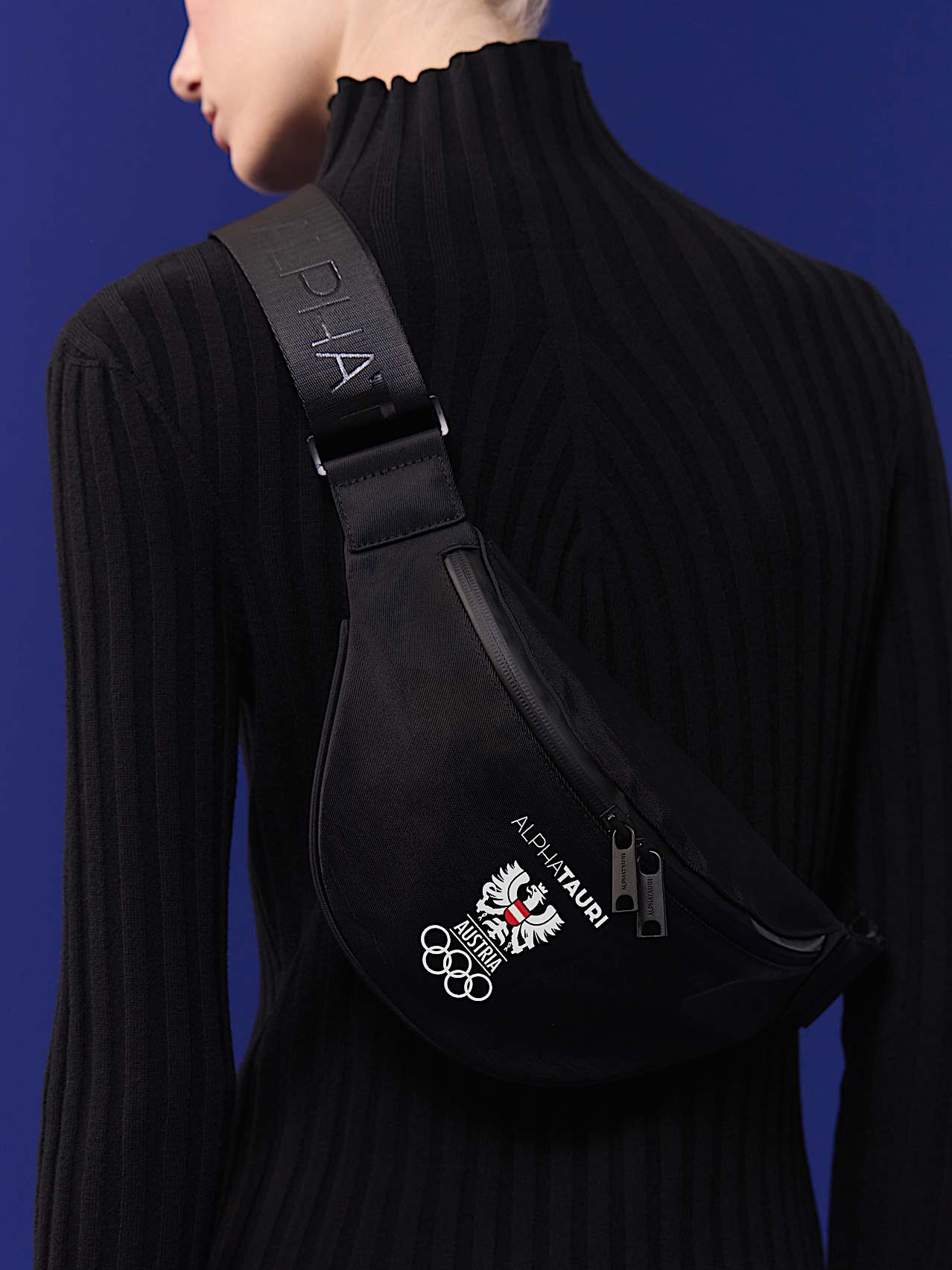 AlphaTauri | Sac banane | Collection Olympic Team Austria in Black for Unisexe