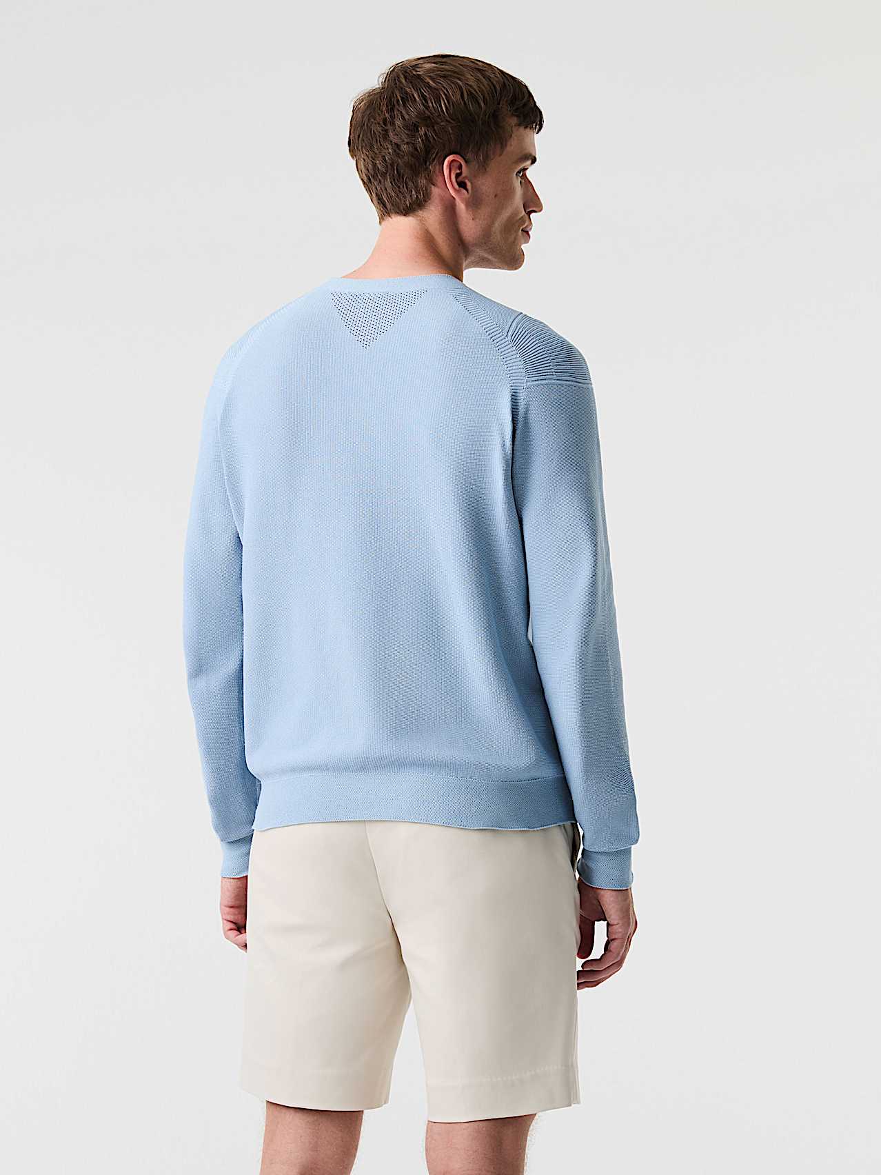 AlphaTauri | FOSOP V4.Y8.02 | Maglia tecnica 3D senza cuciture con colletto a girocollo in Fog Blue for Uomo