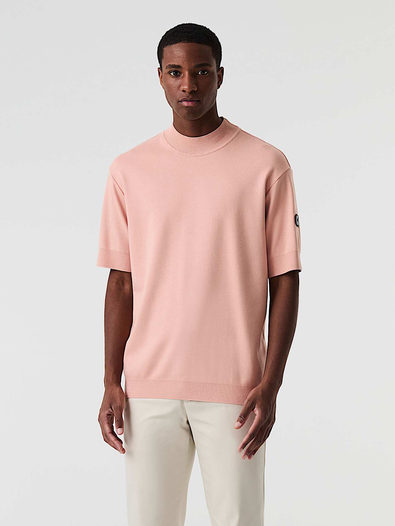 AlphaTauri | SAAMO V1.Y9.01 | Camiseta de algodón Interlock in Misty Pink for Hombre