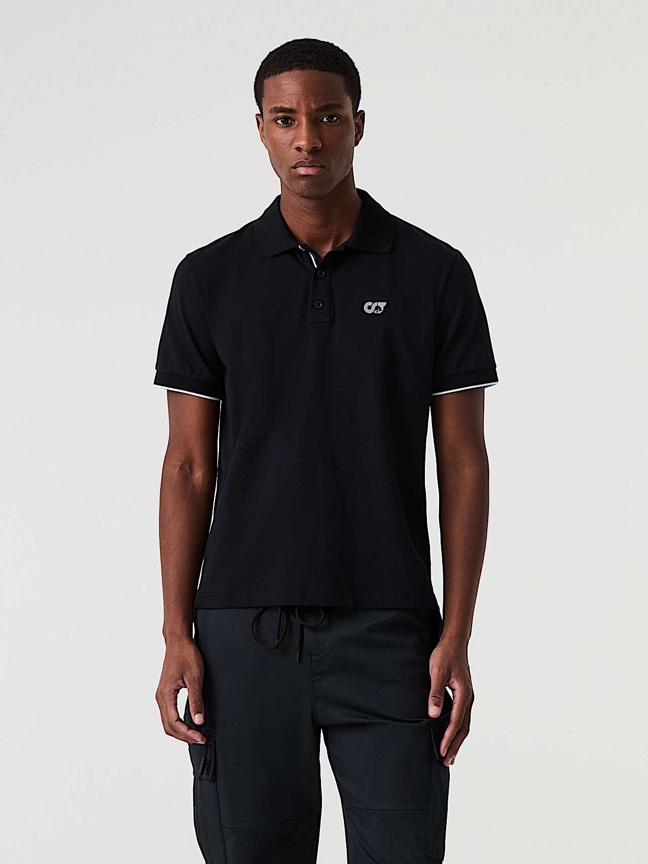 AlphaTauri | JUNX V2.Y9.01 | Polo in piqué in Nero for Uomo
