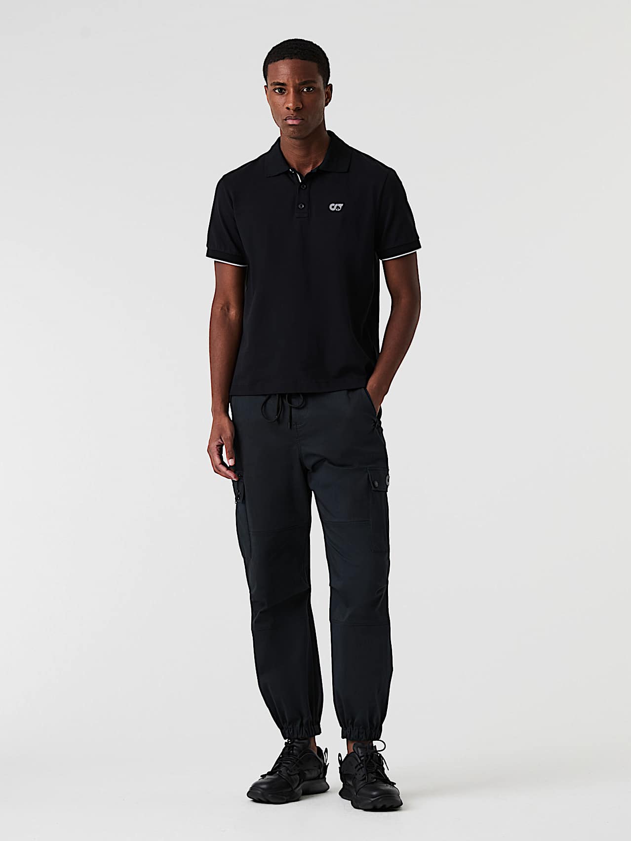 AlphaTauri | JUNX V2.Y9.01 | Polo in piqué in Nero for Uomo