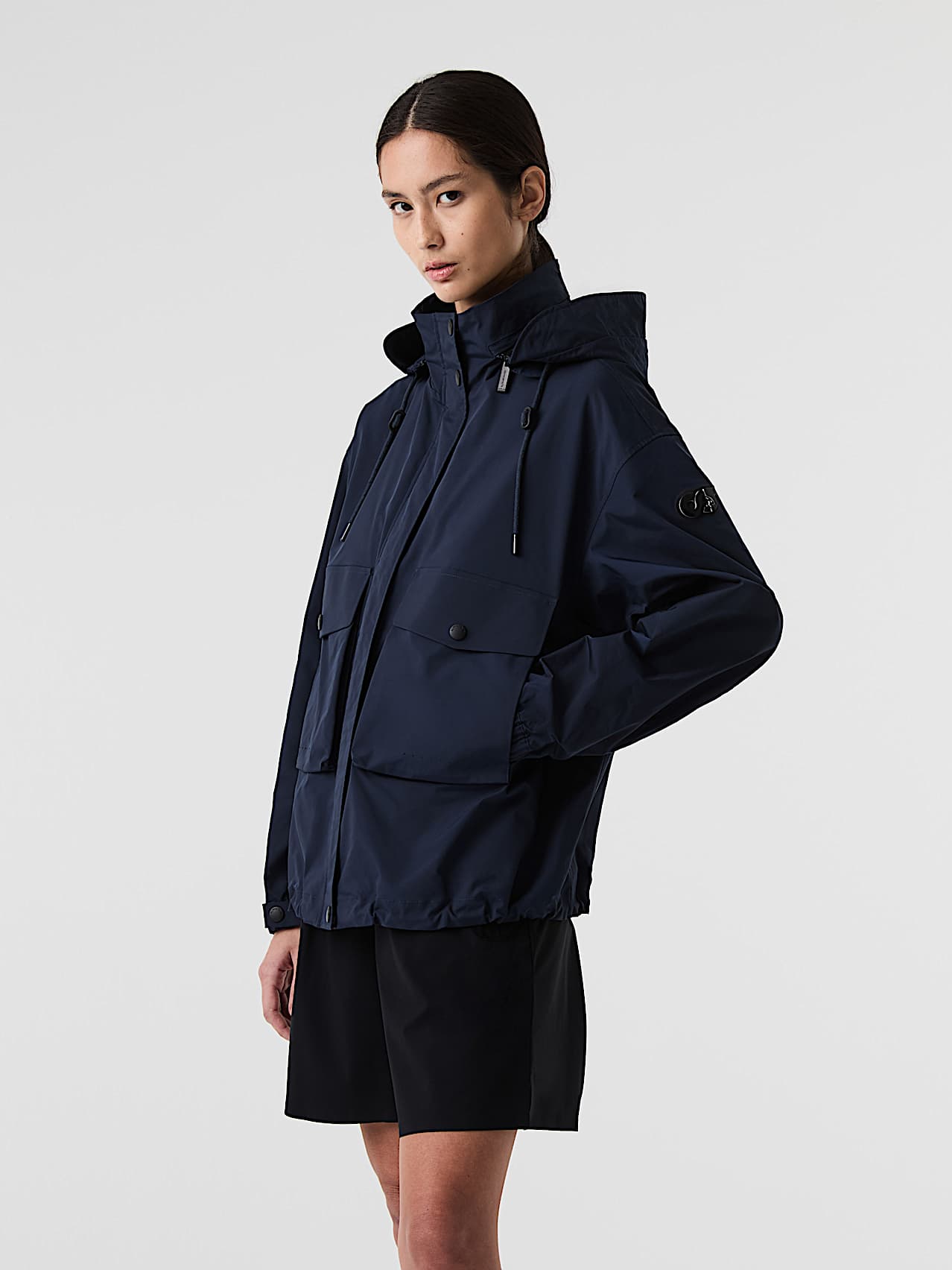 AlphaTauri | OVERA V1.Y9.01 | Veste déperlante de style militaire in Bleu Marine for Femme
