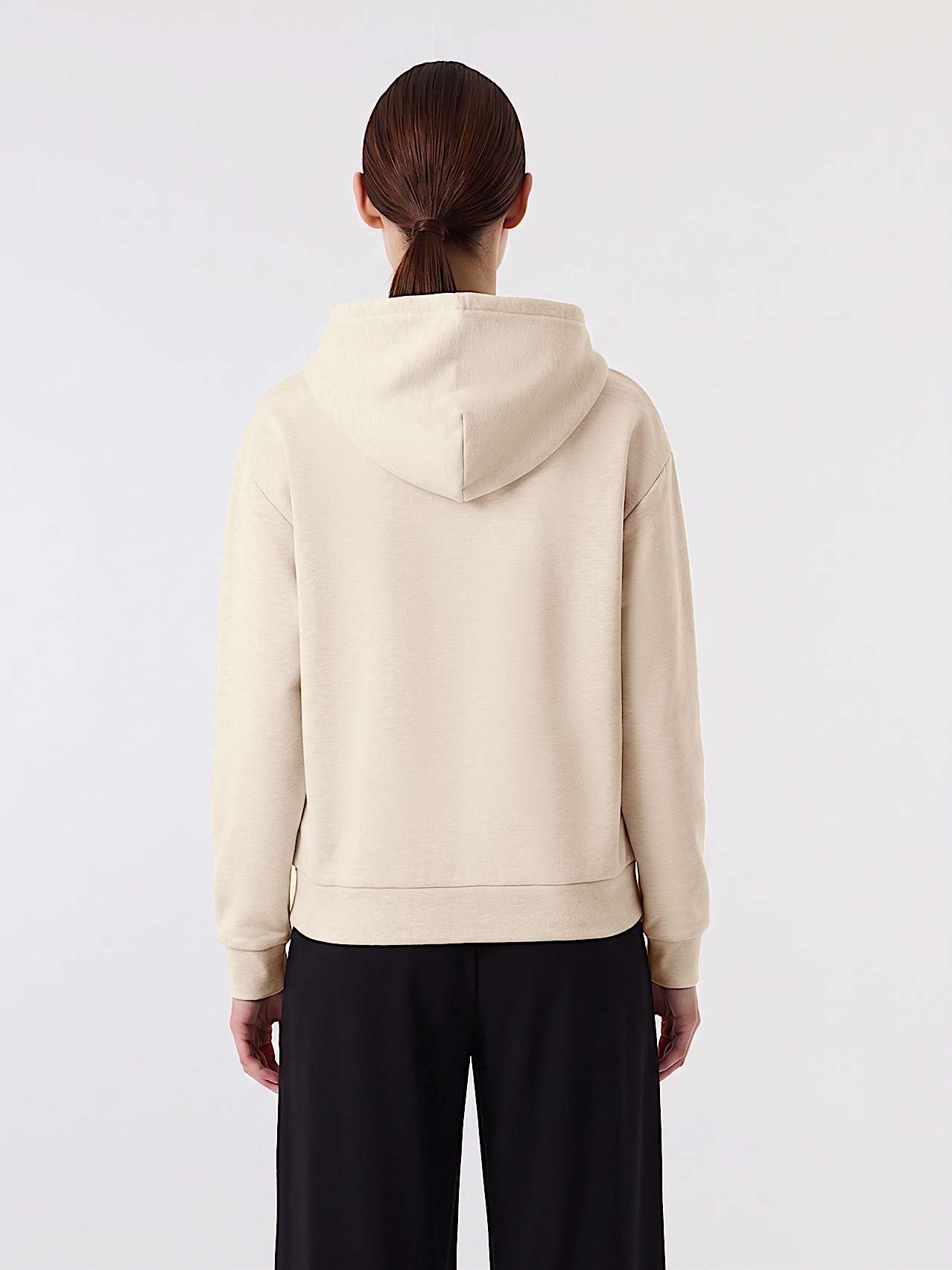 AlphaTauri | SURI V1.Y9.02 | Felpa con cappuccio Interlock vestibilità comoda in Stone for Donna