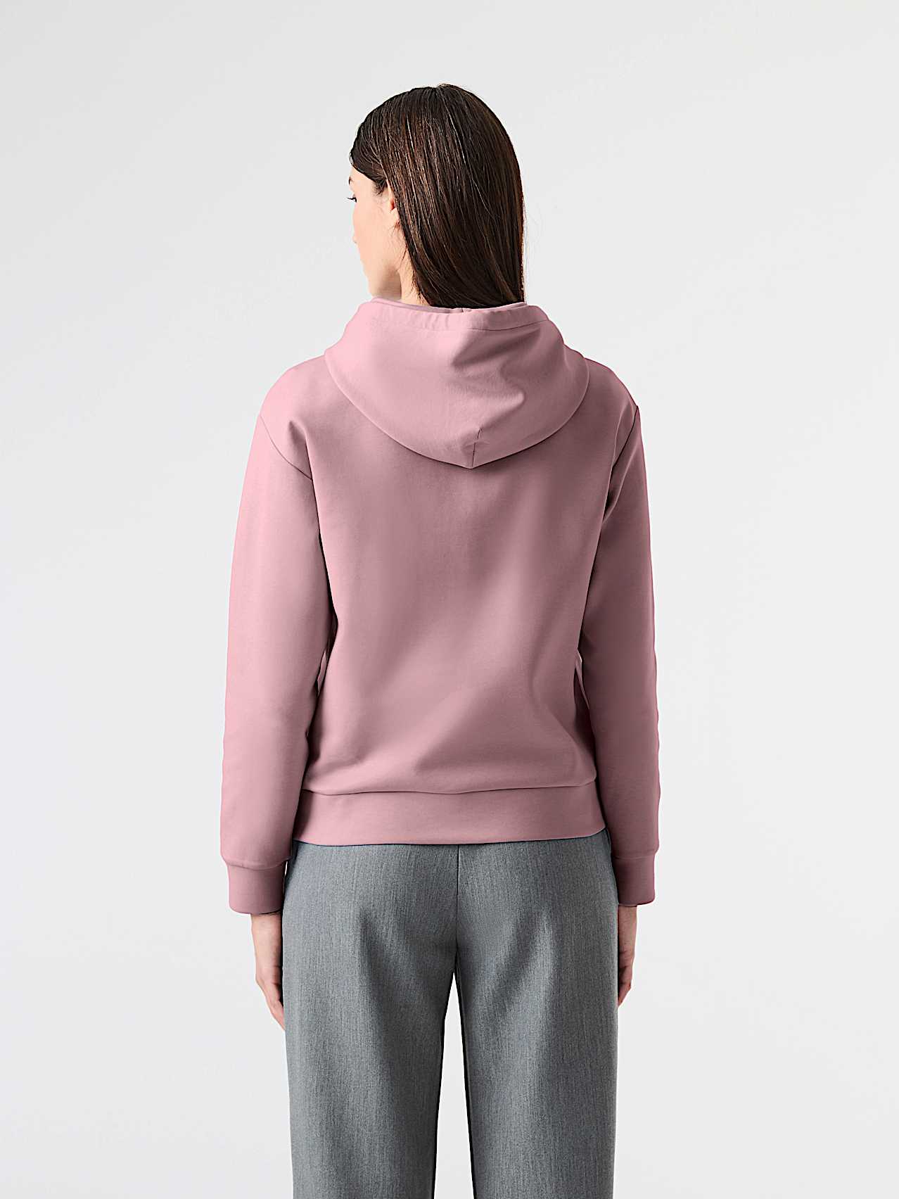 AlphaTauri | SURI V1.Y9.02 | Relaxed Fit Interlock Hoodie in Dark Rosewood for Women