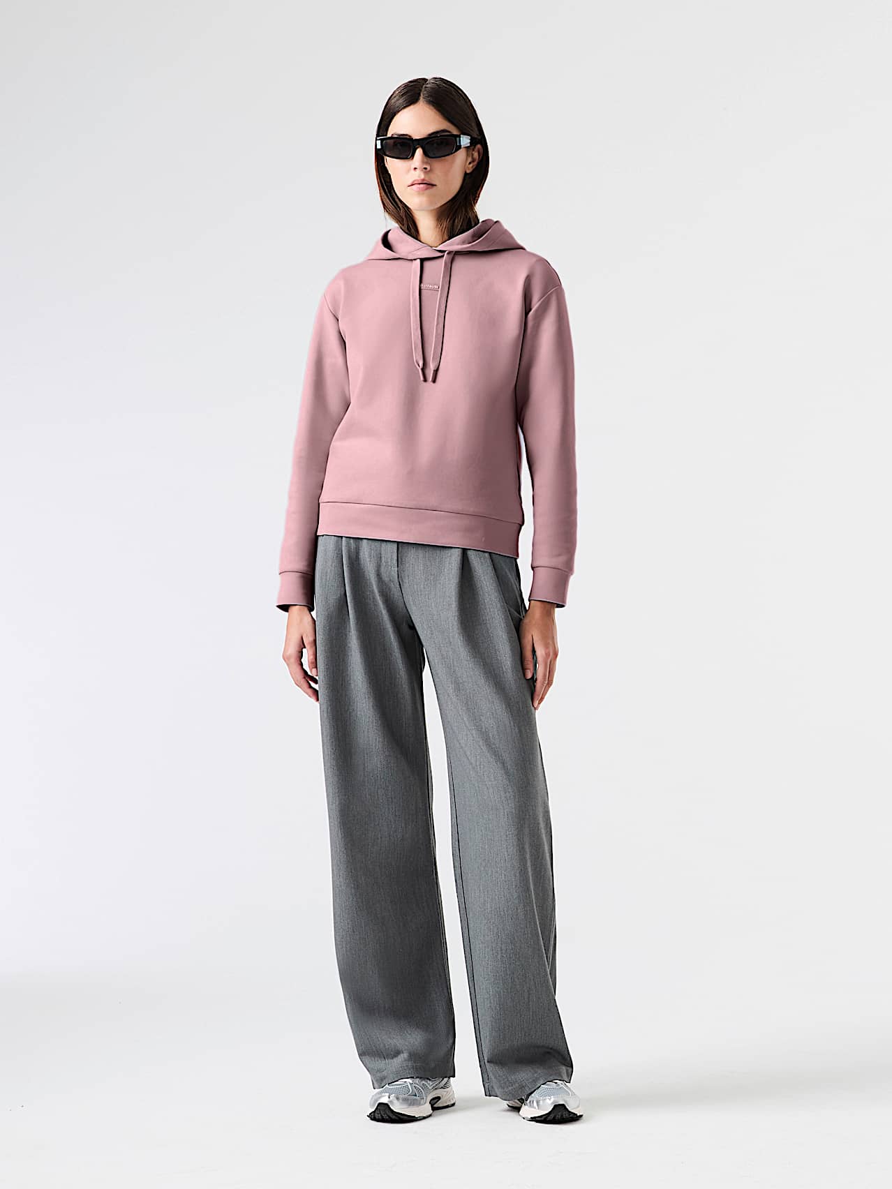 AlphaTauri | SURI V1.Y9.02 | Relaxed Fit Interlock Hoodie in Dark Rosewood for Women