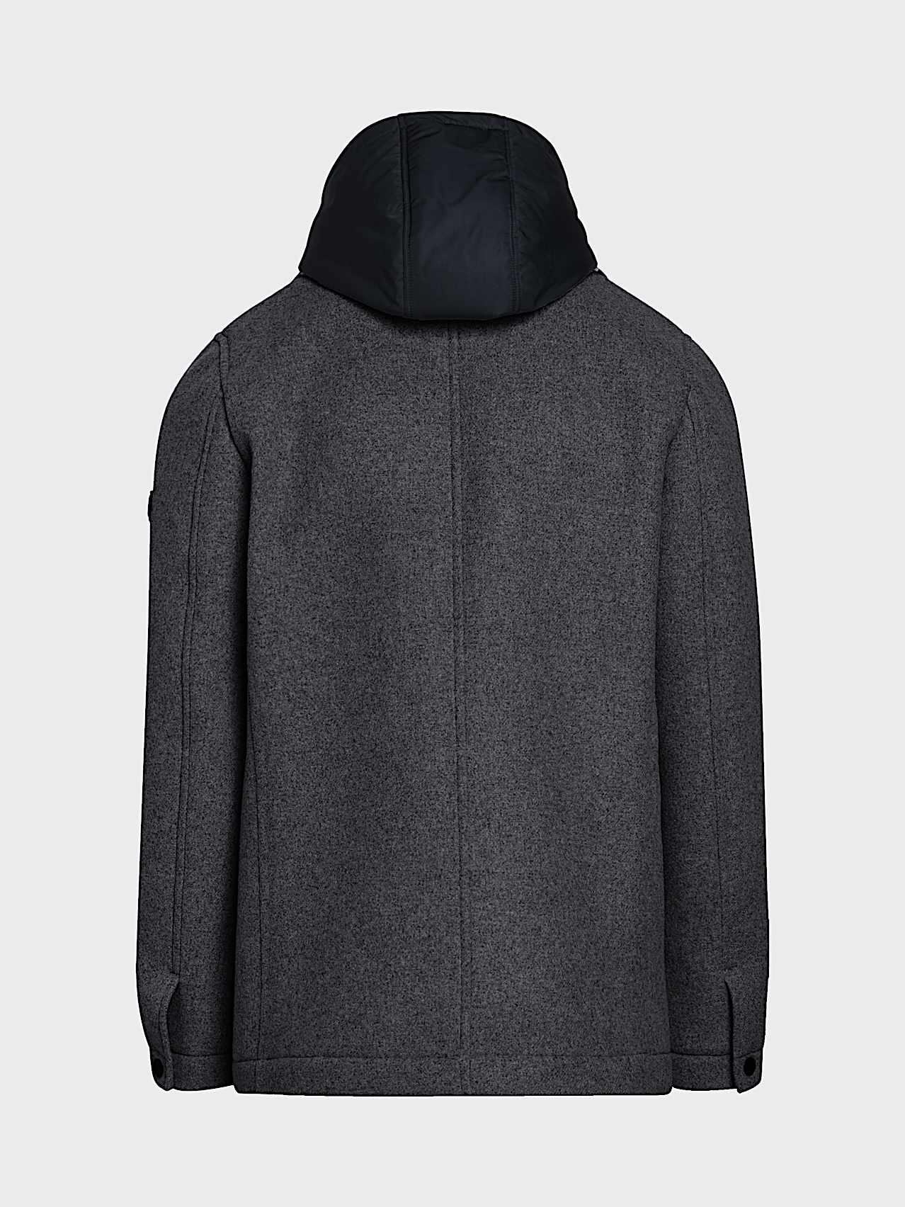 AlphaTauri | ORMOUNT V1.Y10.02 | Technical Wool 2-in-1 Coat in Dark Grey Melange für Herren