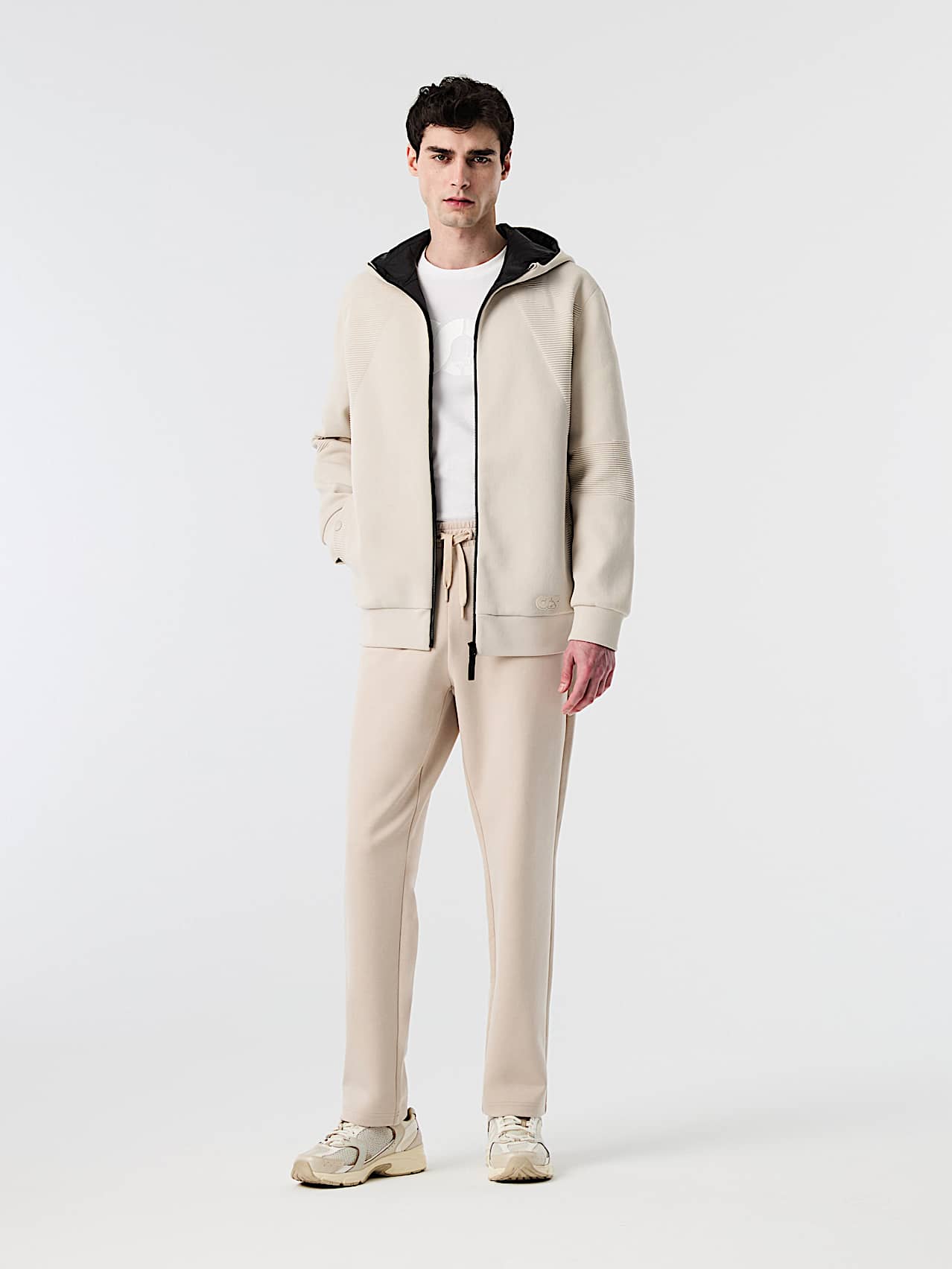 AlphaTauri | ODRIN V1.Y10.02 | Padded Knit Jacket in Stone for Men