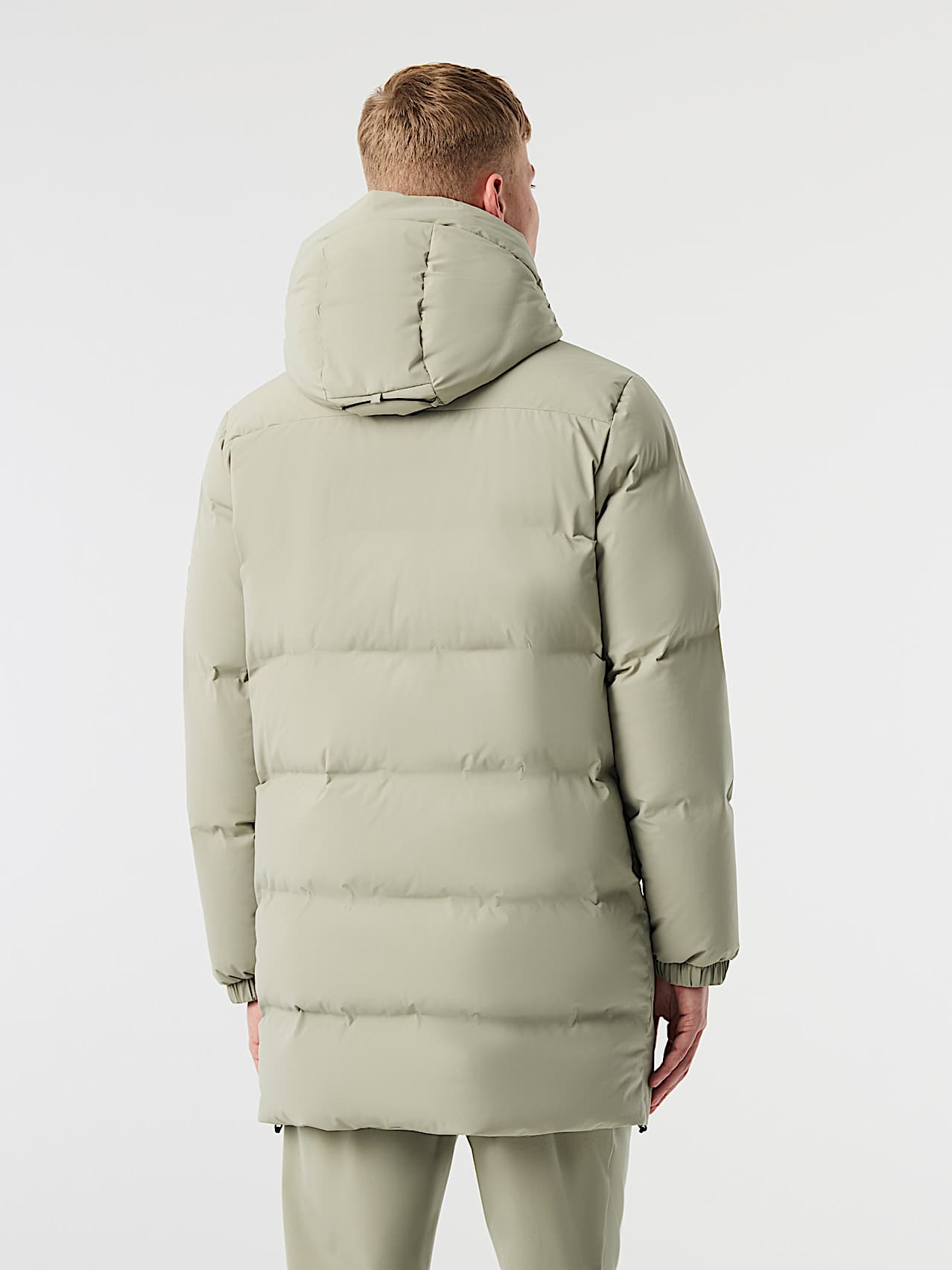 AlphaTauri | ONCY V1.Y10.02 | Padded Down Puffer Coat in Dark Sage for Uomo