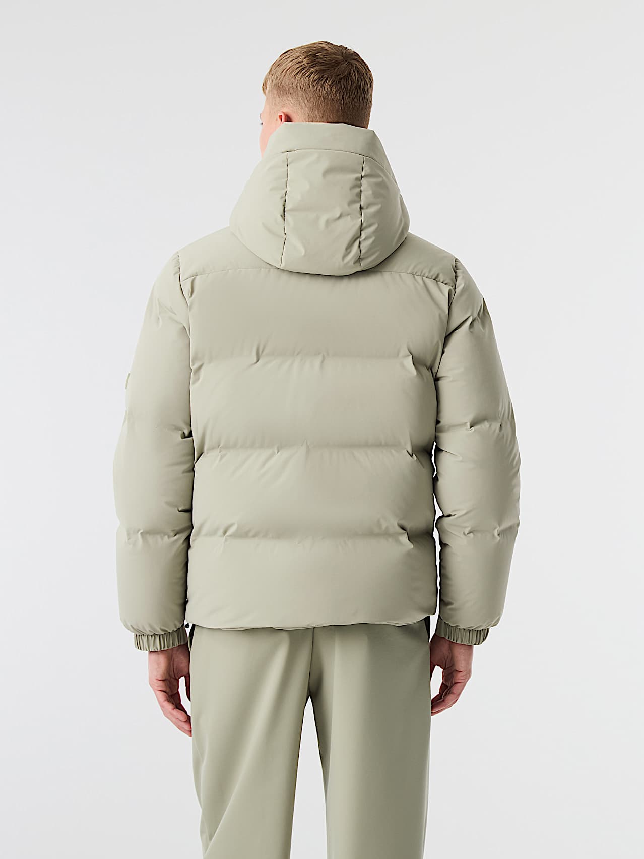 AlphaTauri | ODORU V4.Y10.02 | Padded Down Puffer Jacket in Dark Sage for Uomo