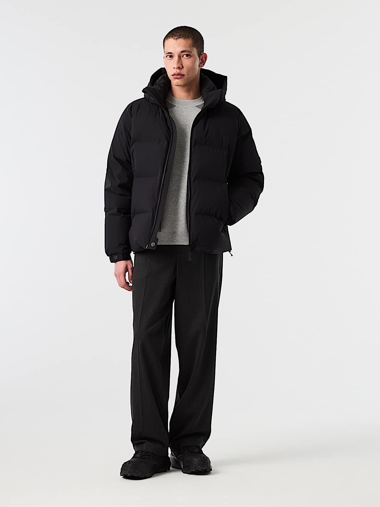 AlphaTauri | ODORU V4.Y10.02 | Padded Down Puffer Jacket in Black for Uomo