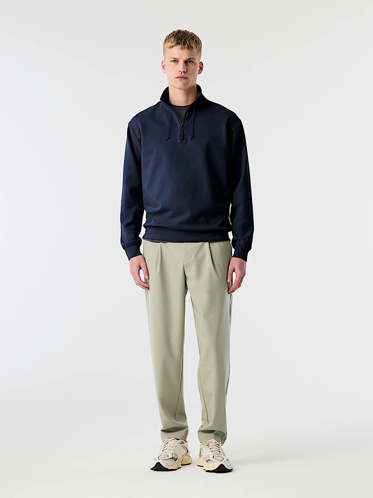 AlphaTauri | SYLVES V1.Y10.02 | Sudadera híbrida con media cremallera in Dark Navy for Hombre
