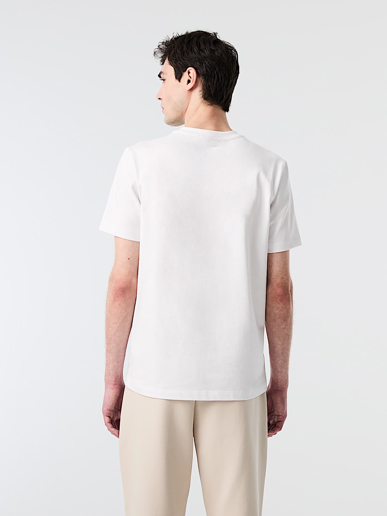 AlphaTauri | JILLE V1.Y10.02 | T-Shirt aus Bio-Baumwolle mit Logostickerei in White für Herren