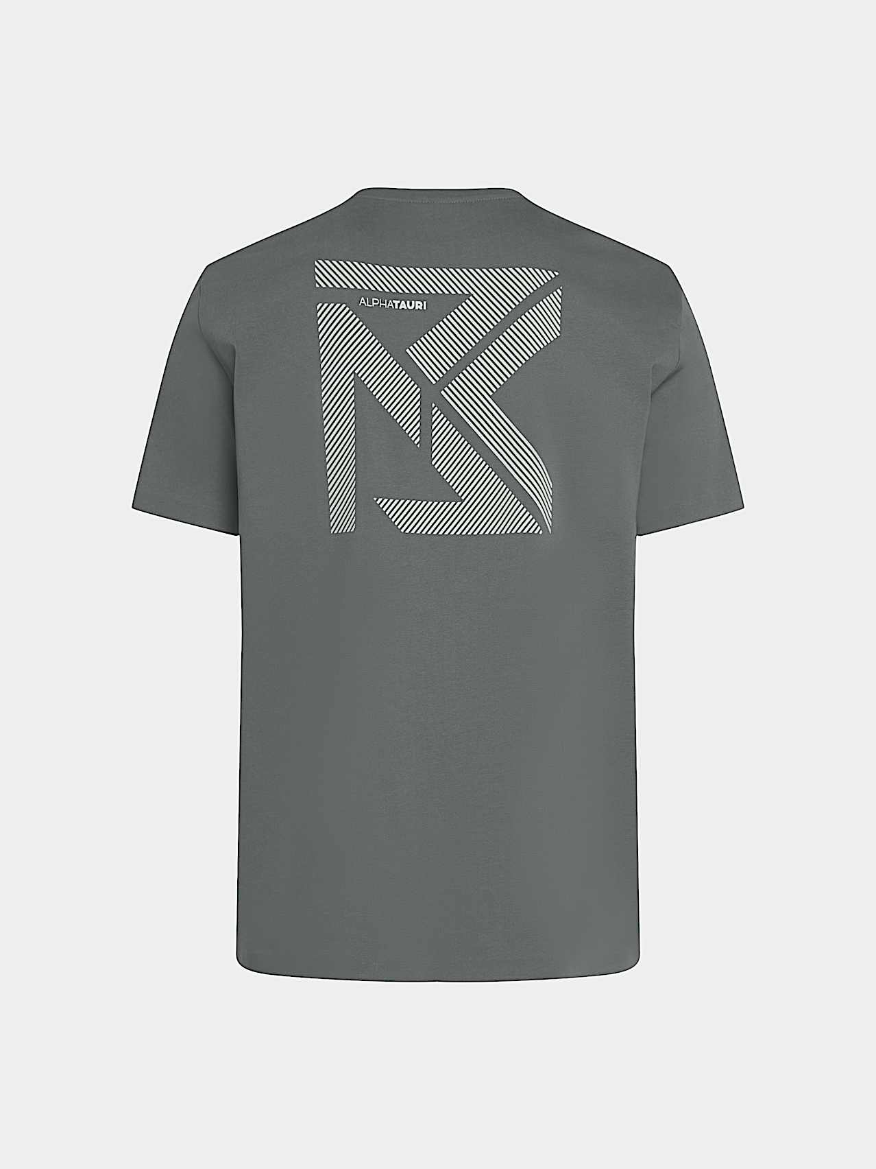 AlphaTauri | JOSSAL V1.Y10.02 | Organic Cotton T-Shirt with Backprint in Dark Moss for Men
