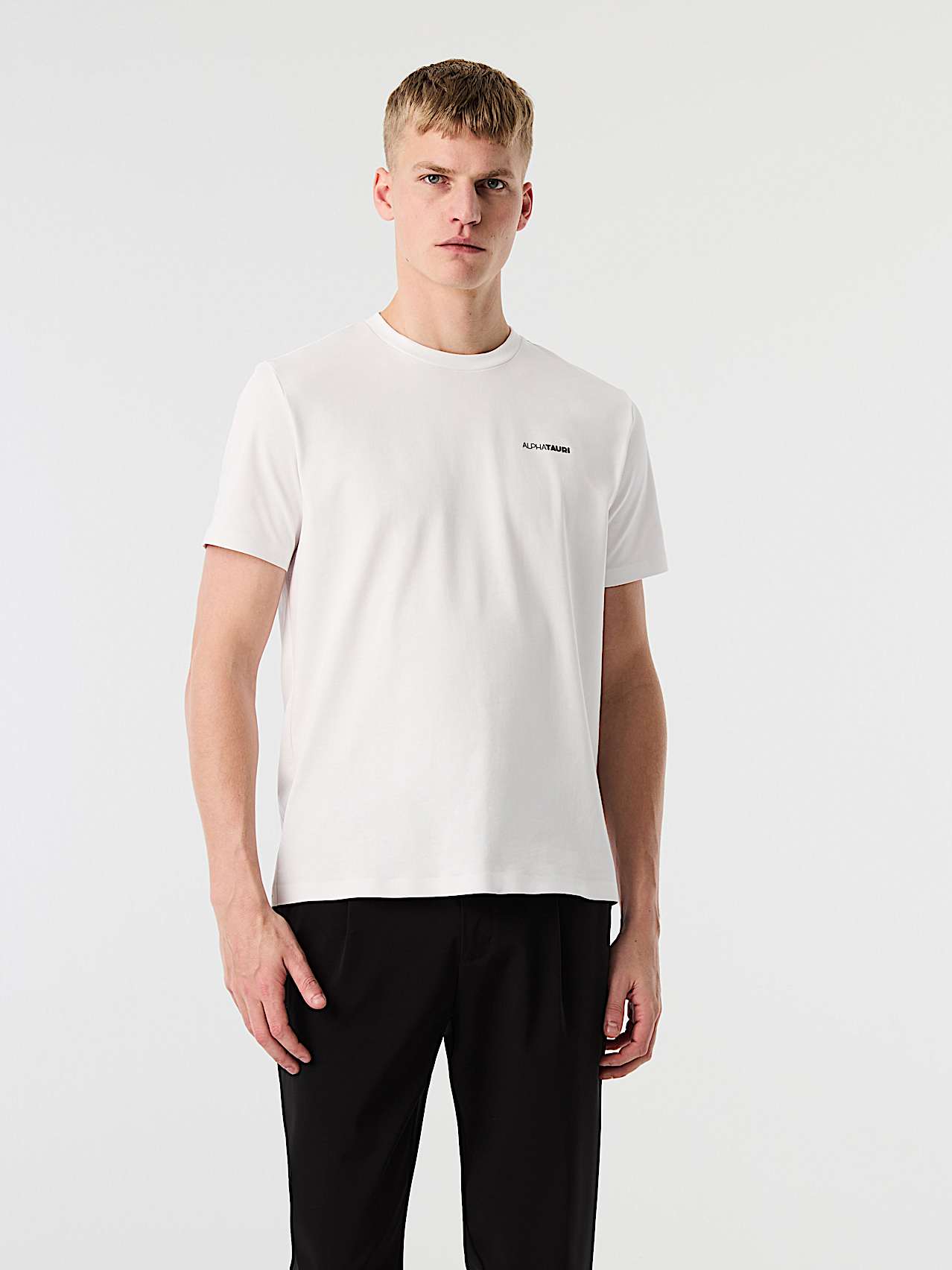 AlphaTauri | JOSSAL V1.Y10.02 | Organic Cotton T-Shirt with Backprint in White for Uomo